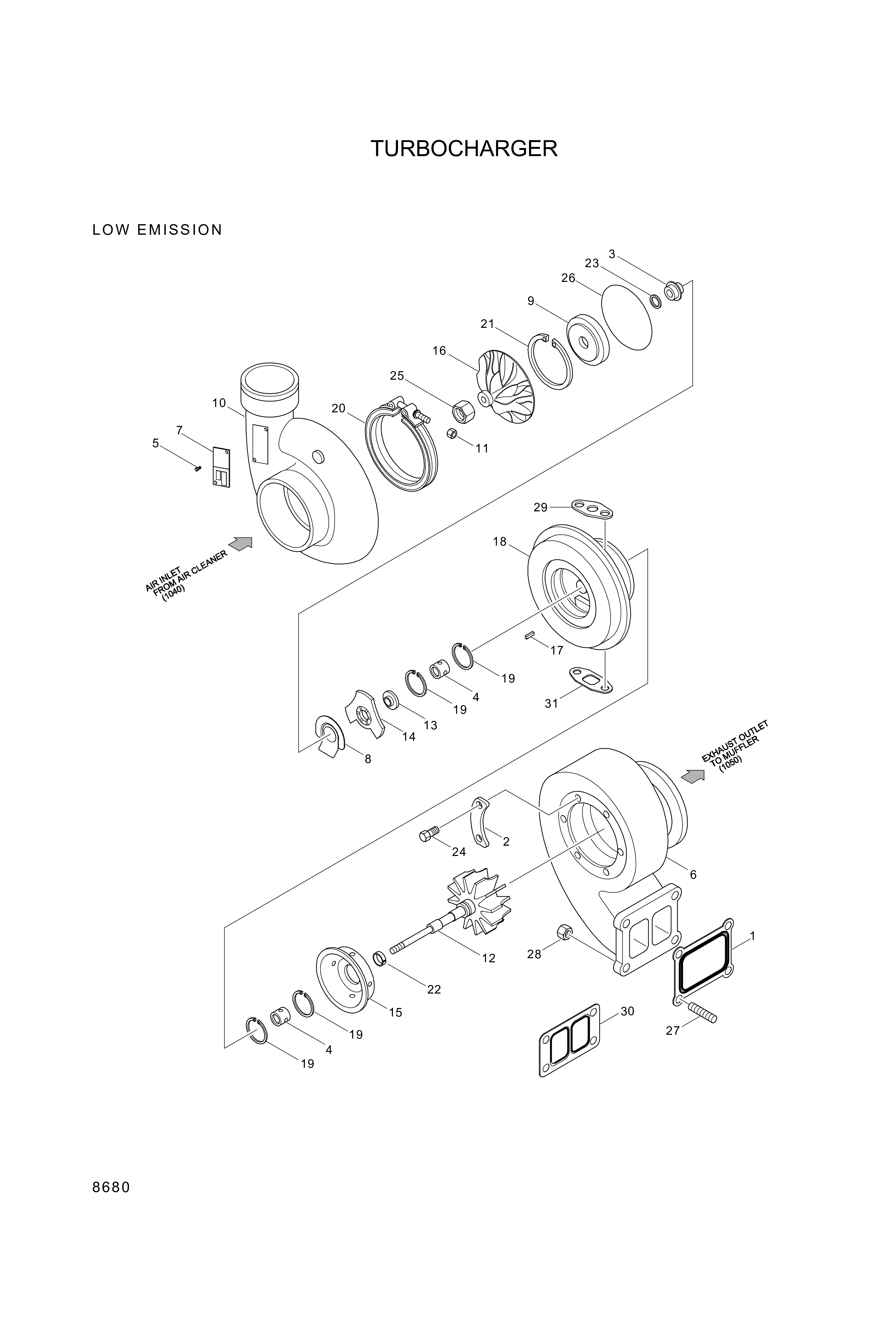 drawing for Hyundai Construction Equipment 3072919 - GASKET