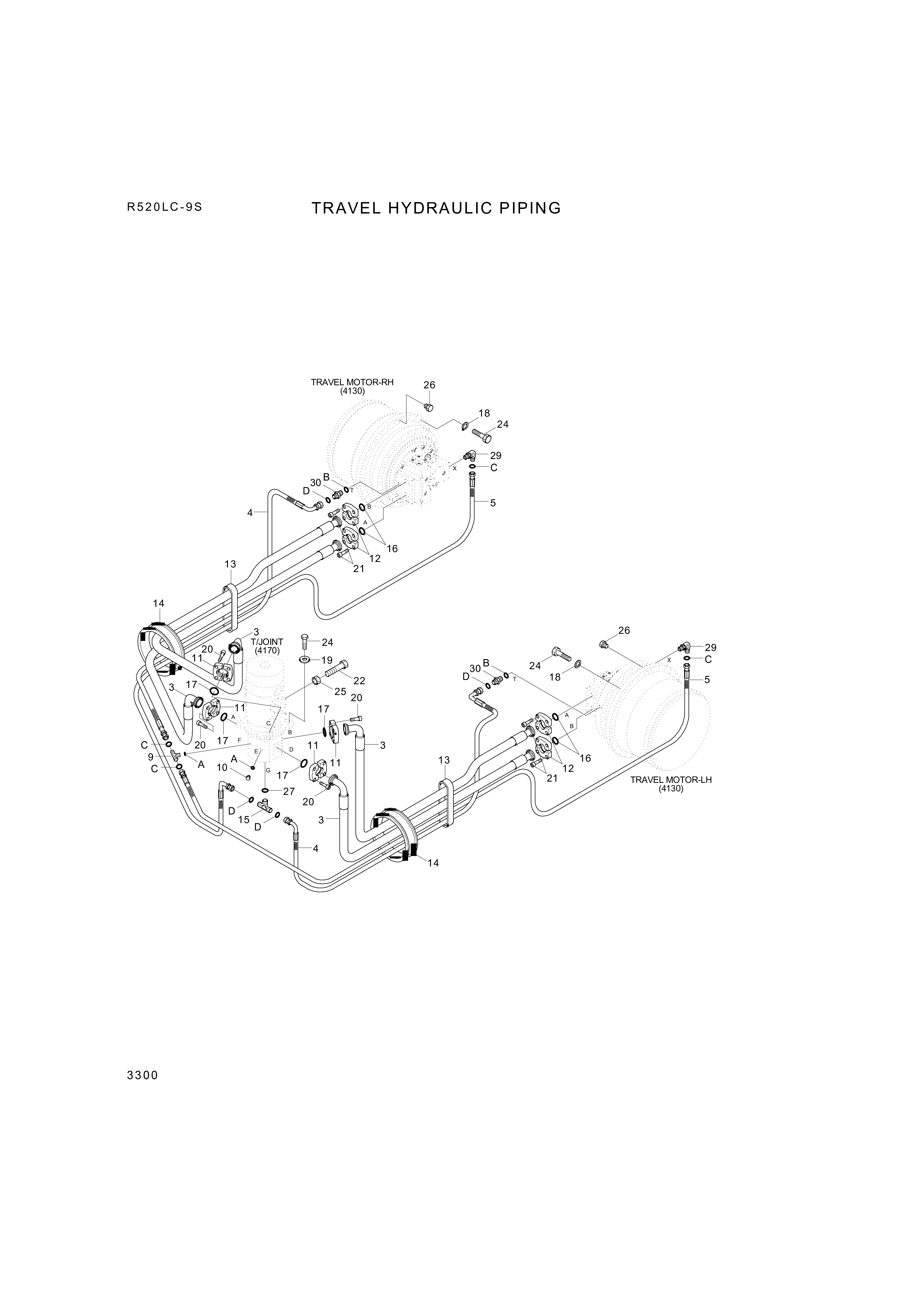 drawing for Hyundai Construction Equipment P933-122060 - HOSE ASSY-ORFS&THD