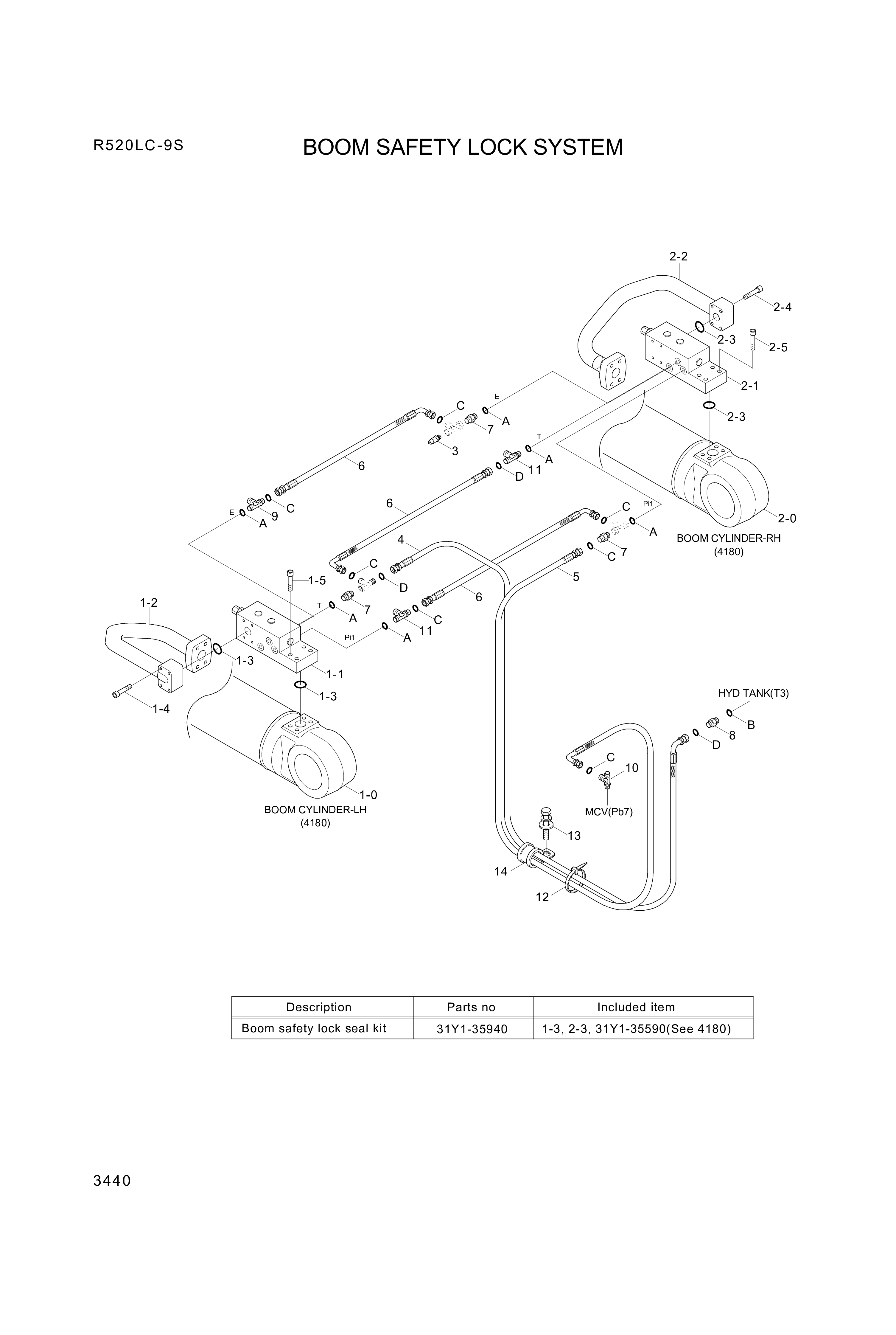 drawing for Hyundai Construction Equipment P930-062058 - HOSE ASSY-ORFS&THD