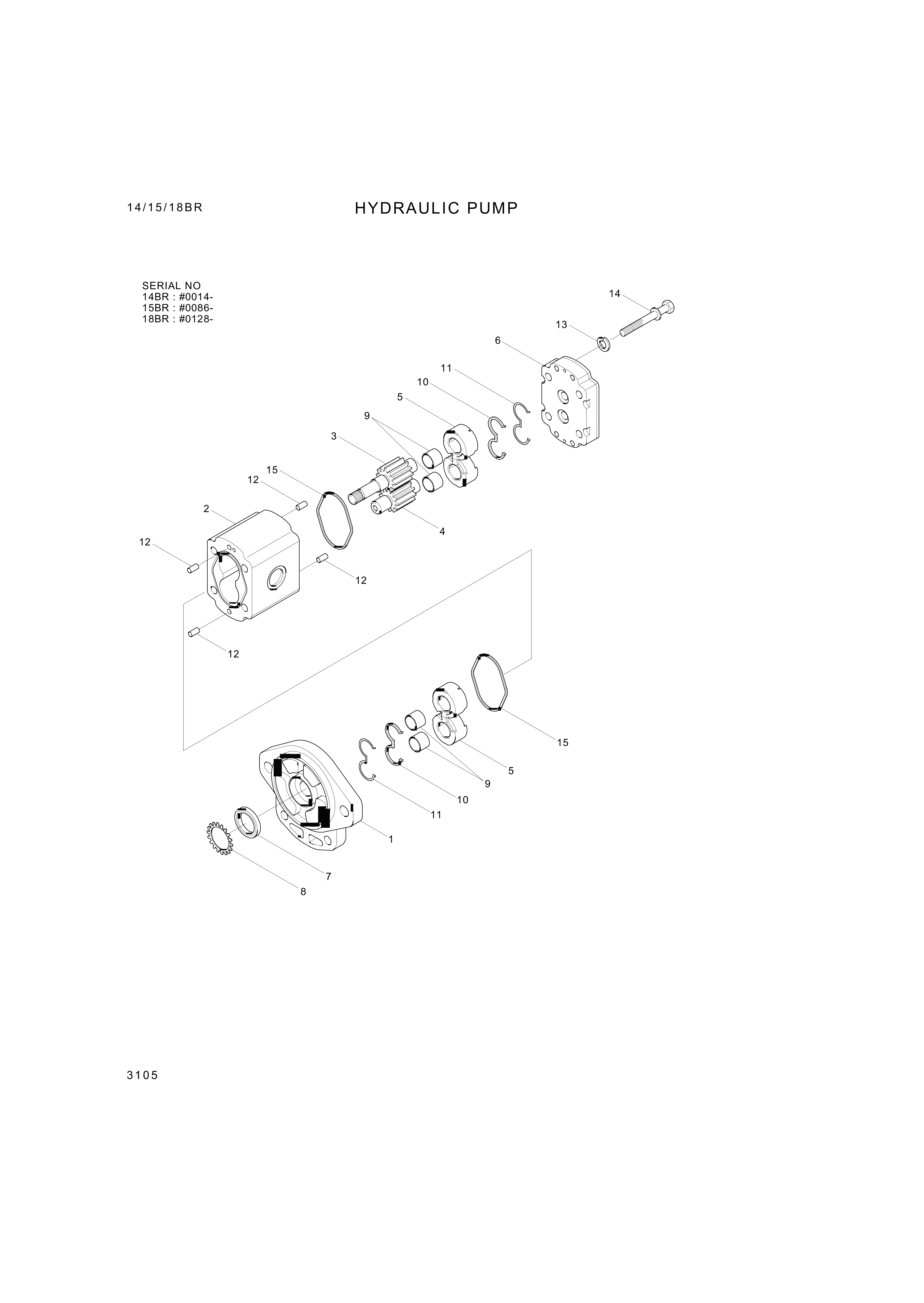 drawing for Hyundai Construction Equipment 11011091050 - Bolt-Hex