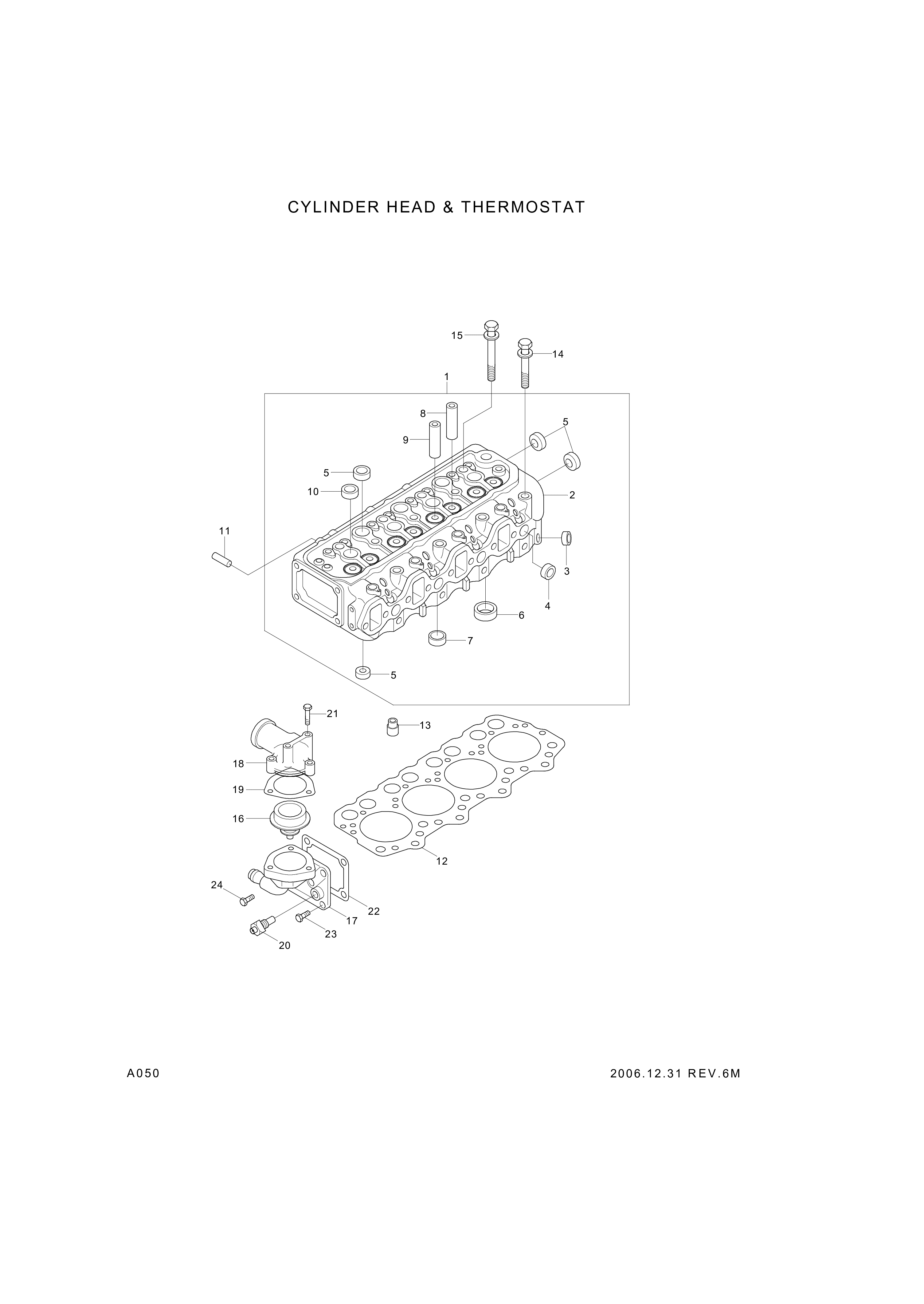Technical drawing of Hyundai Construction Equipment 94650-84000 SENSOR-W/TEMP with dimensions and layout (figure 3)