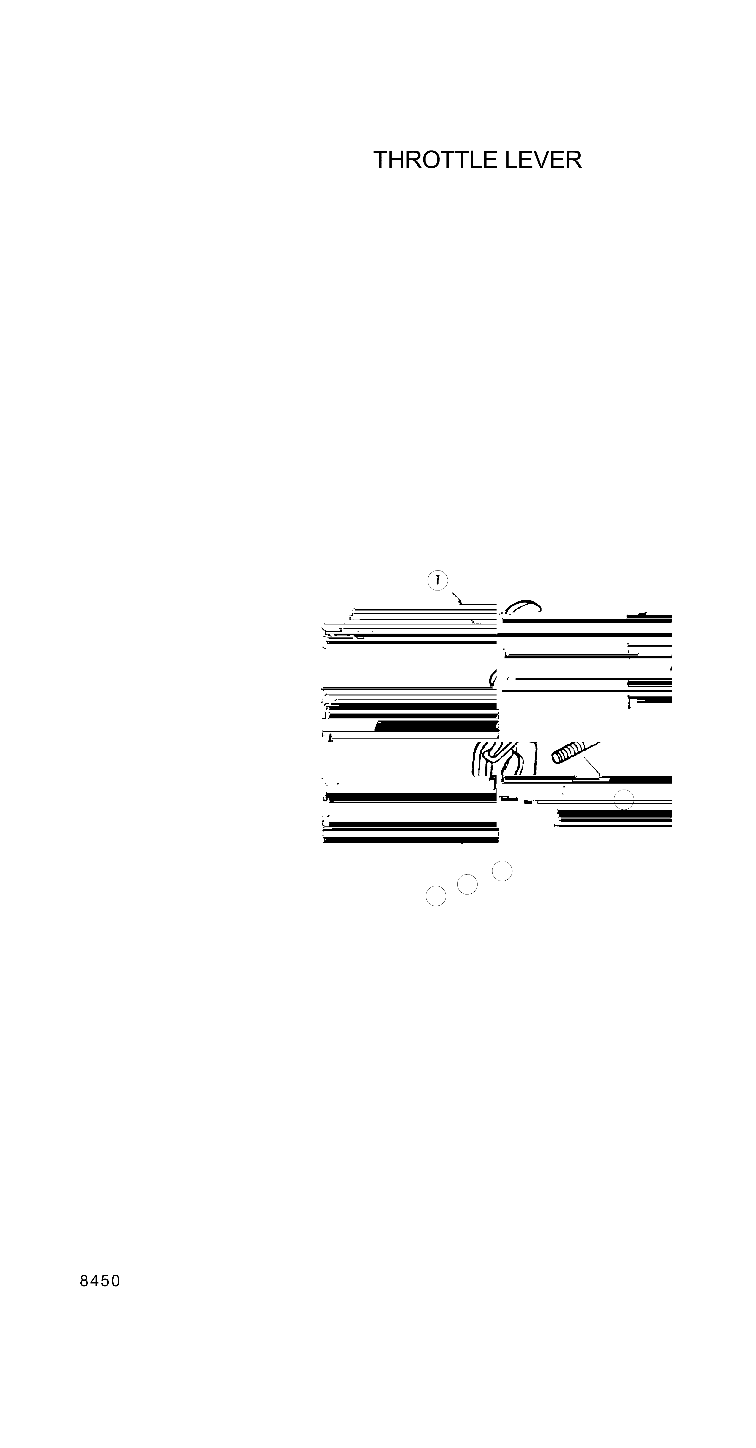 Technical drawing of Hyundai Construction Equipment YUBP-04998 LEVER-THROTTLE with dimensions and layout (figure 3)
