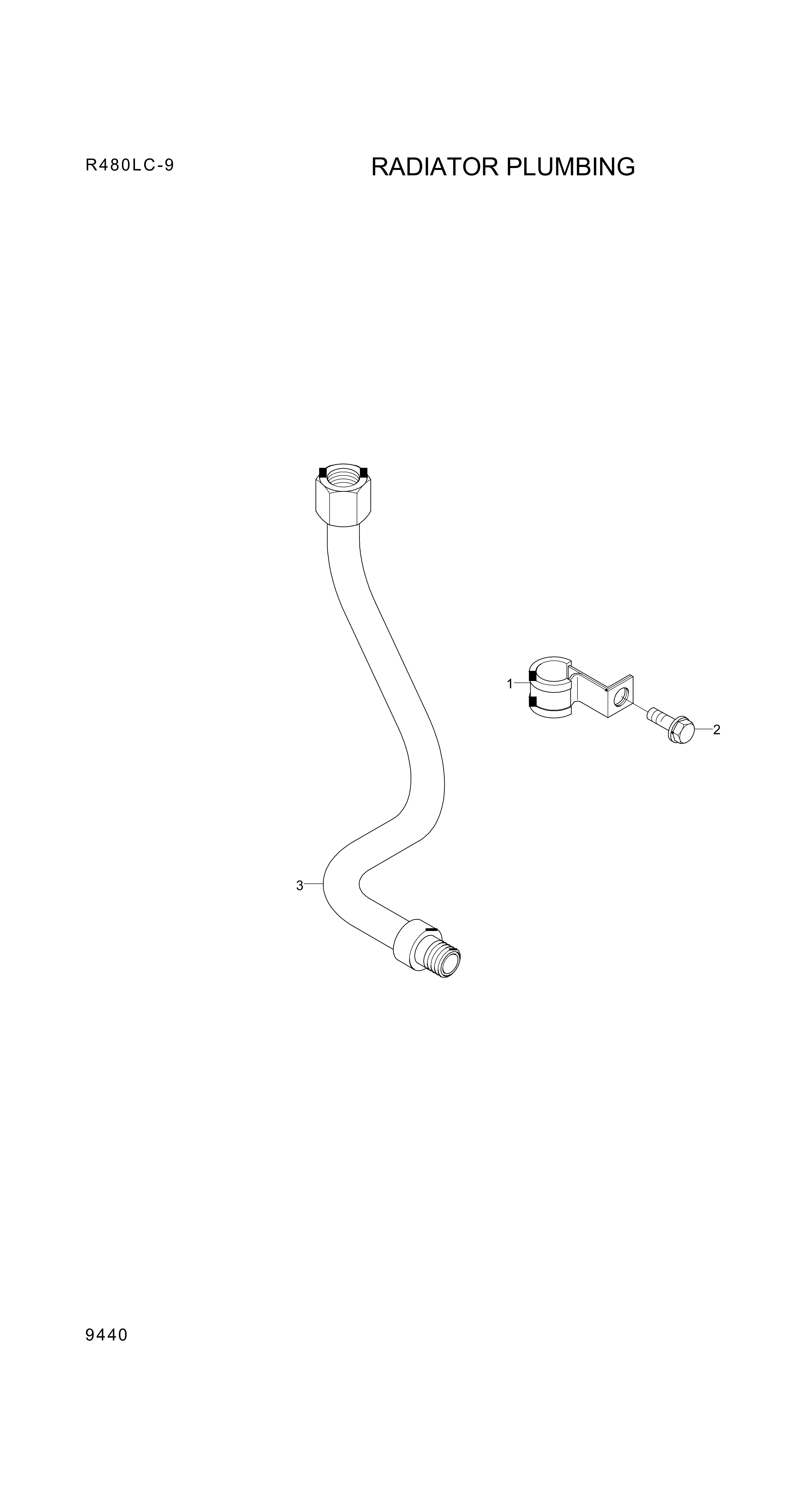 Technical drawing of Hyundai Construction Equipment YUBP-06783 HOSE-FLEXIBLE with dimensions and layout (figure 5)
