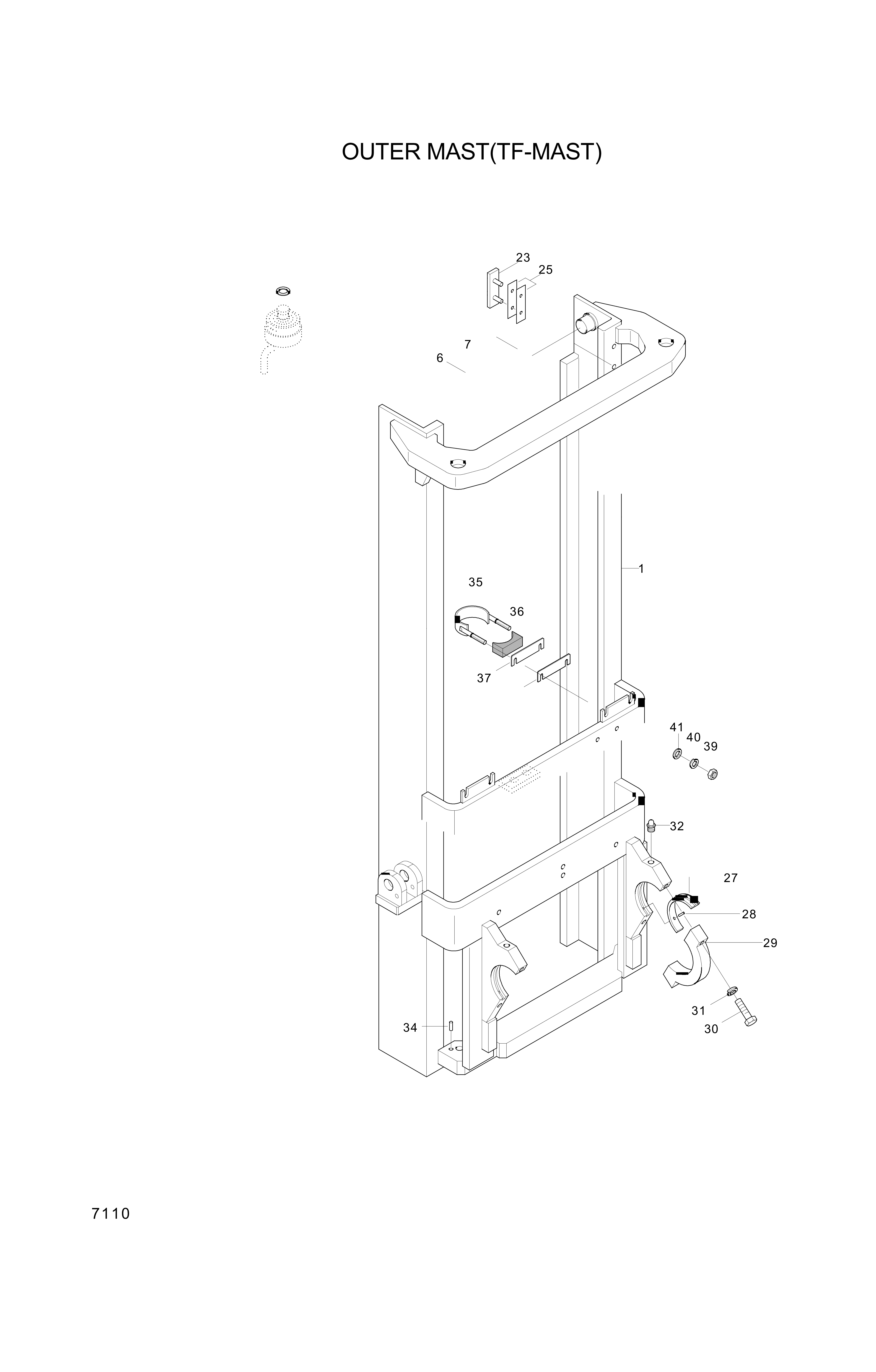 drawing for Hyundai Construction Equipment 07020-00000 - GREASE FITTING