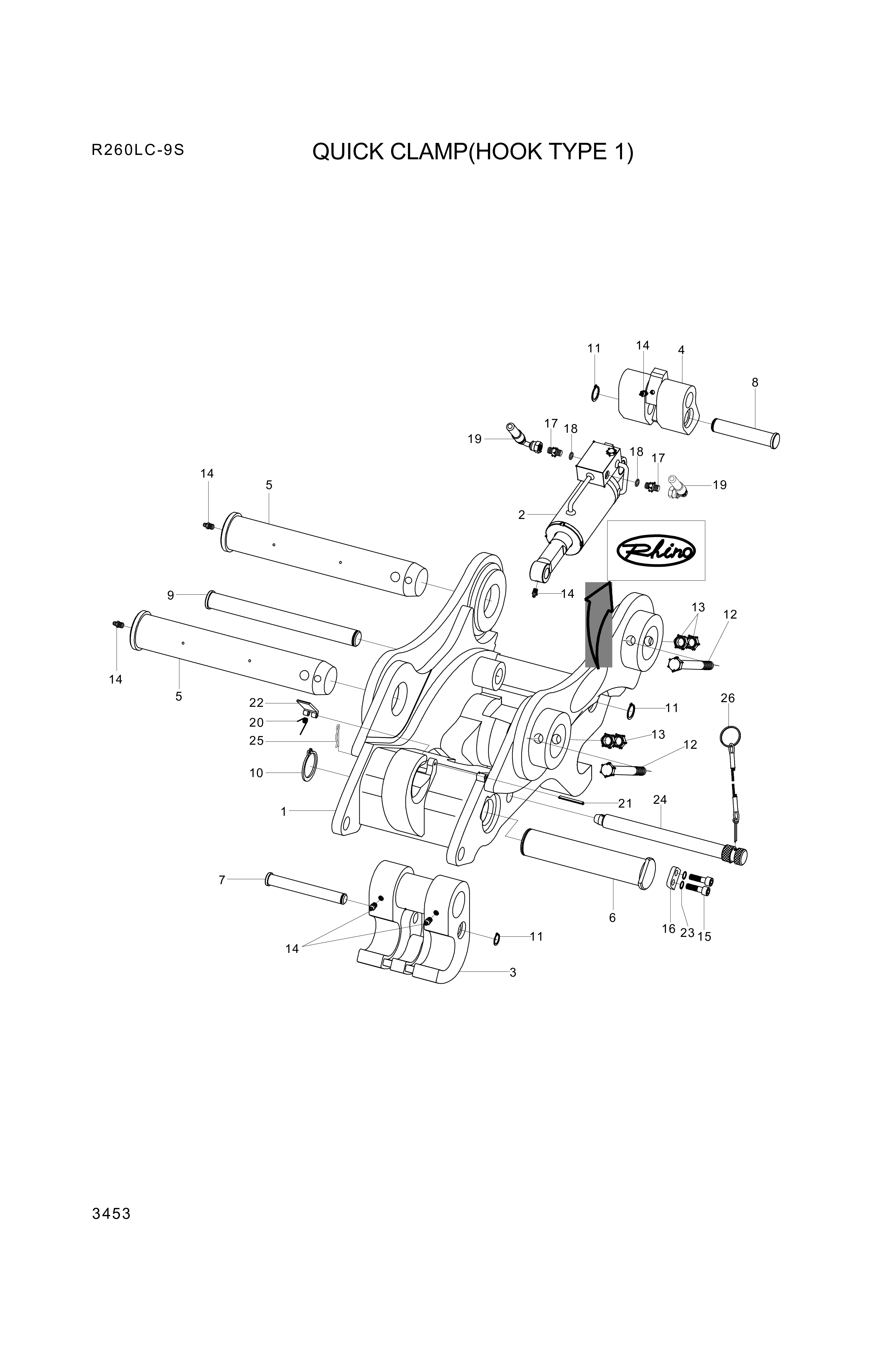 drawing for Hyundai Construction Equipment XKBP-00263 - SPRING