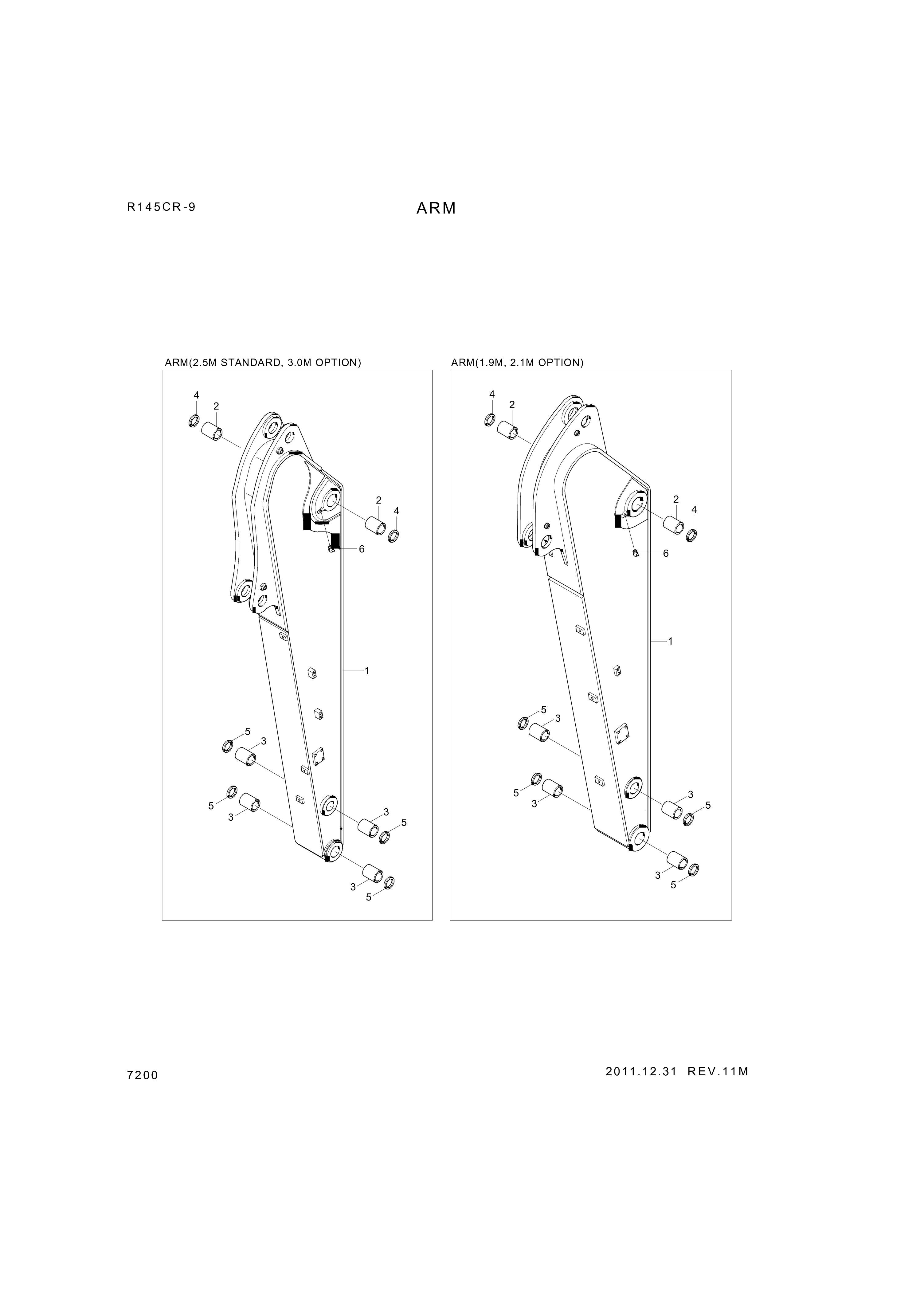 drawing for Hyundai Construction Equipment 61Q4-15110 - BUSHING-PIN