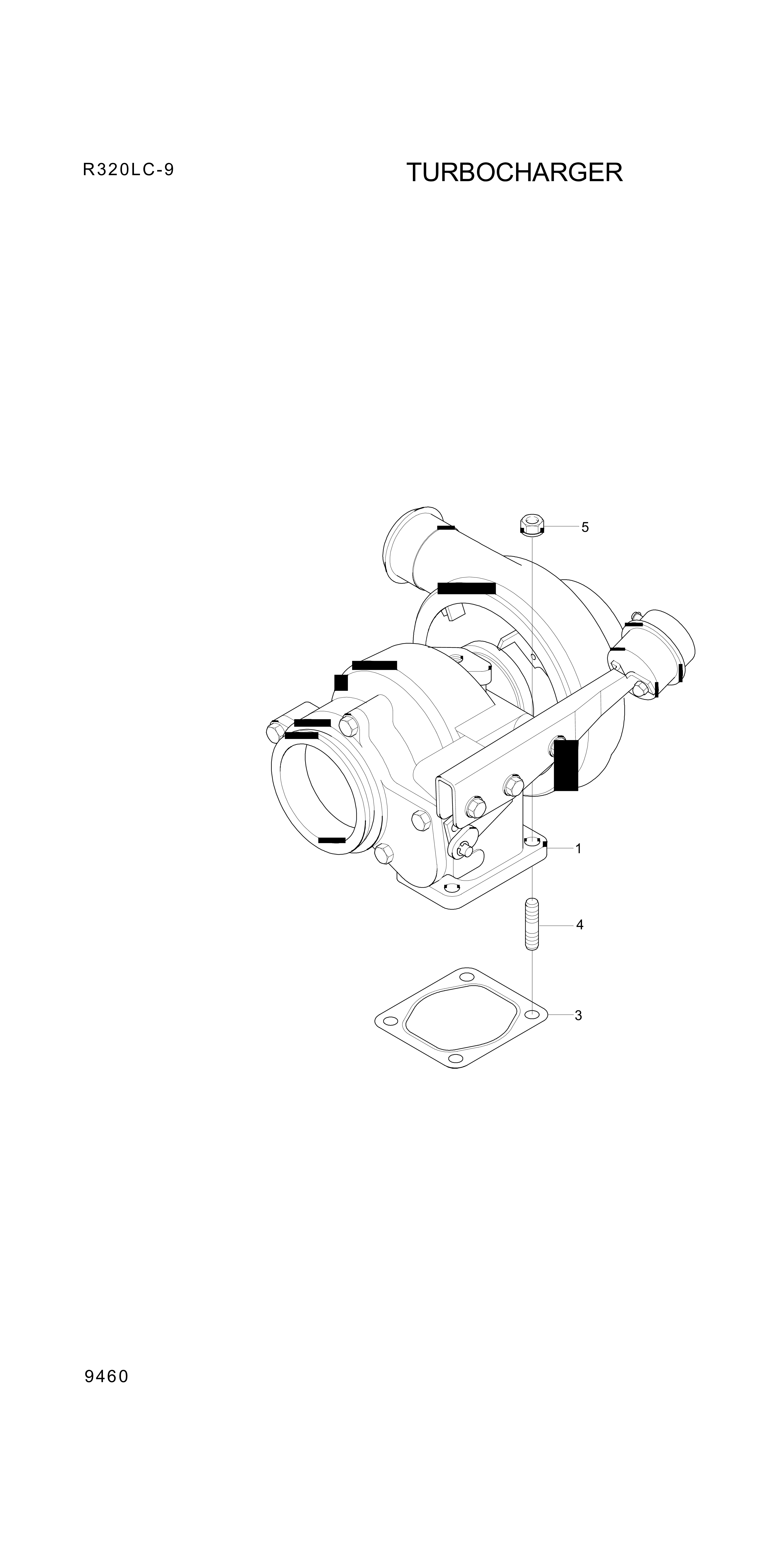 drawing for Hyundai Construction Equipment 4044082 - TURBOCHARGER KIT