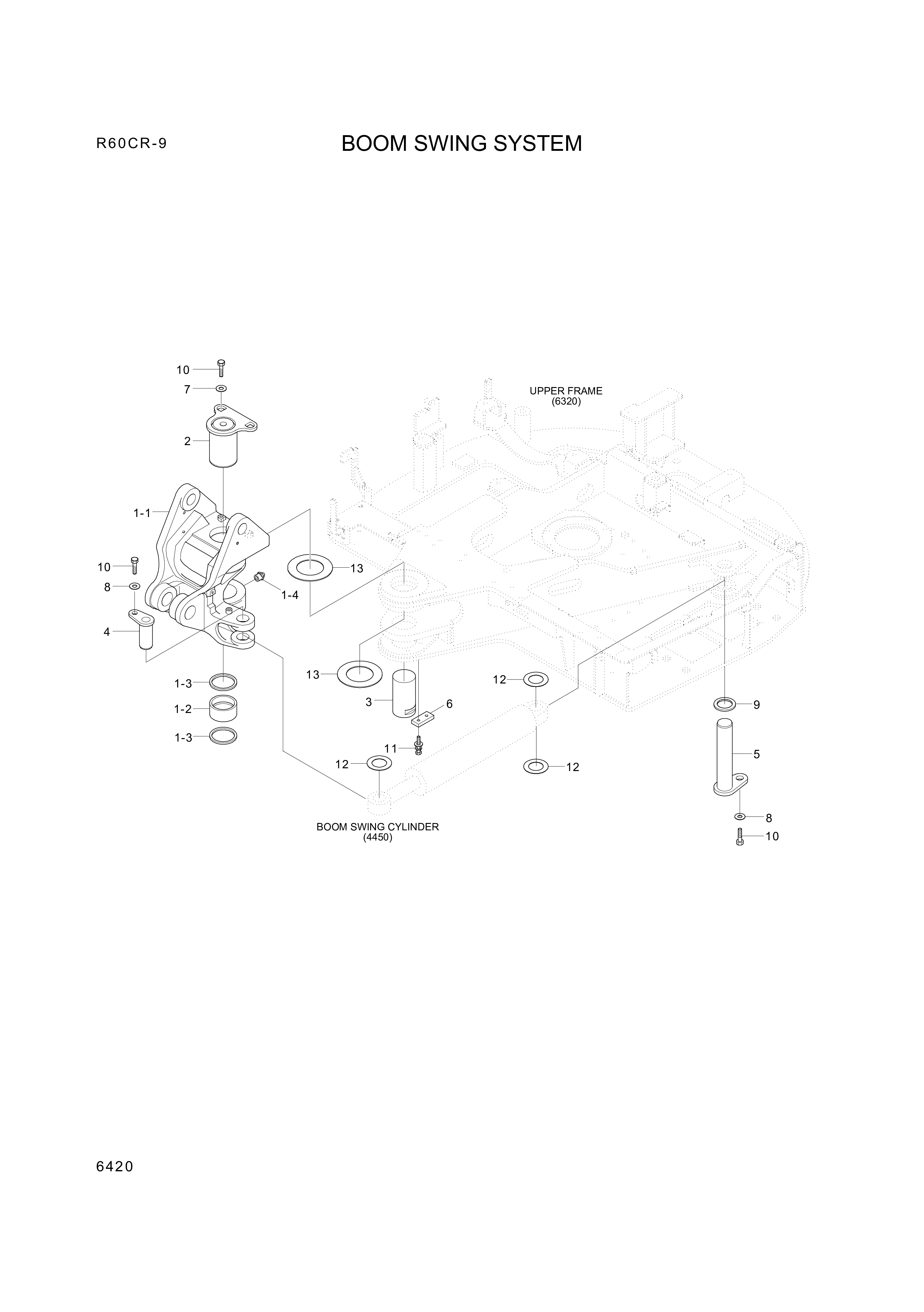 drawing for Hyundai Construction Equipment 61M8-01730 - PIN-JOINT