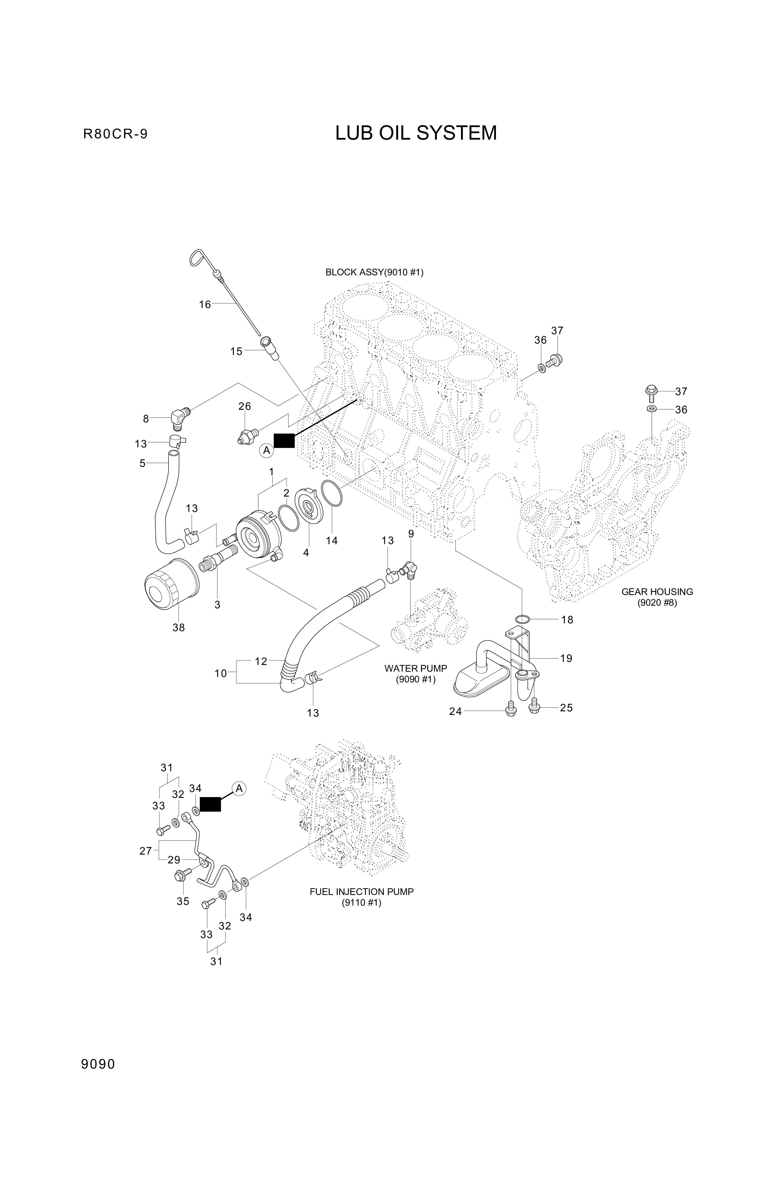 drawing for Hyundai Construction Equipment 23000-025000 - CLAMP, HOSE 25