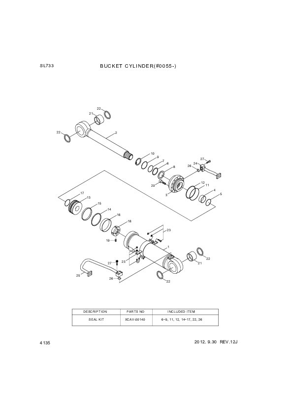 drawing for Hyundai Construction Equipment XCAV-00017 - RING-WEAR