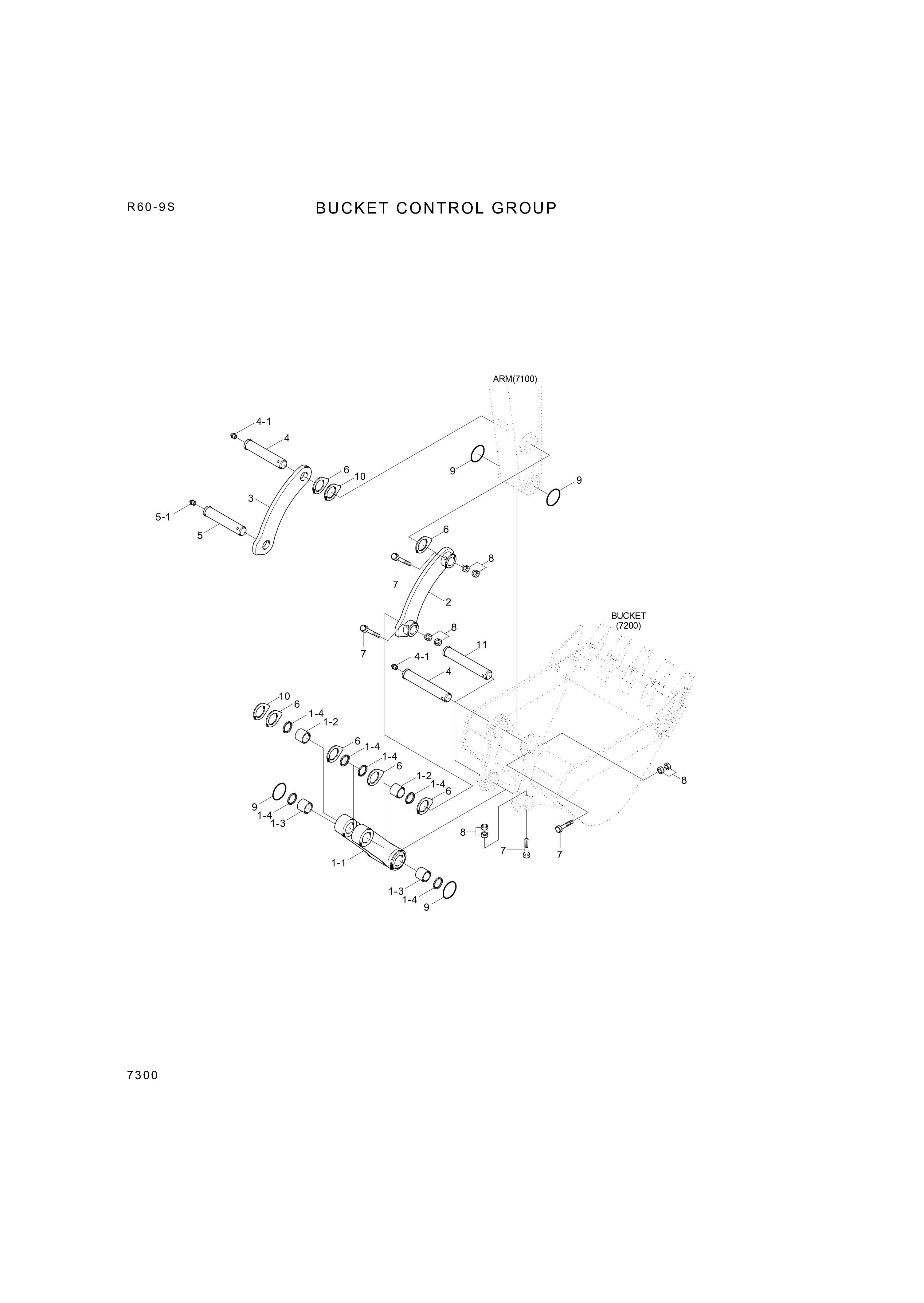 drawing for Hyundai Construction Equipment 61M9-15510 - BUSHING