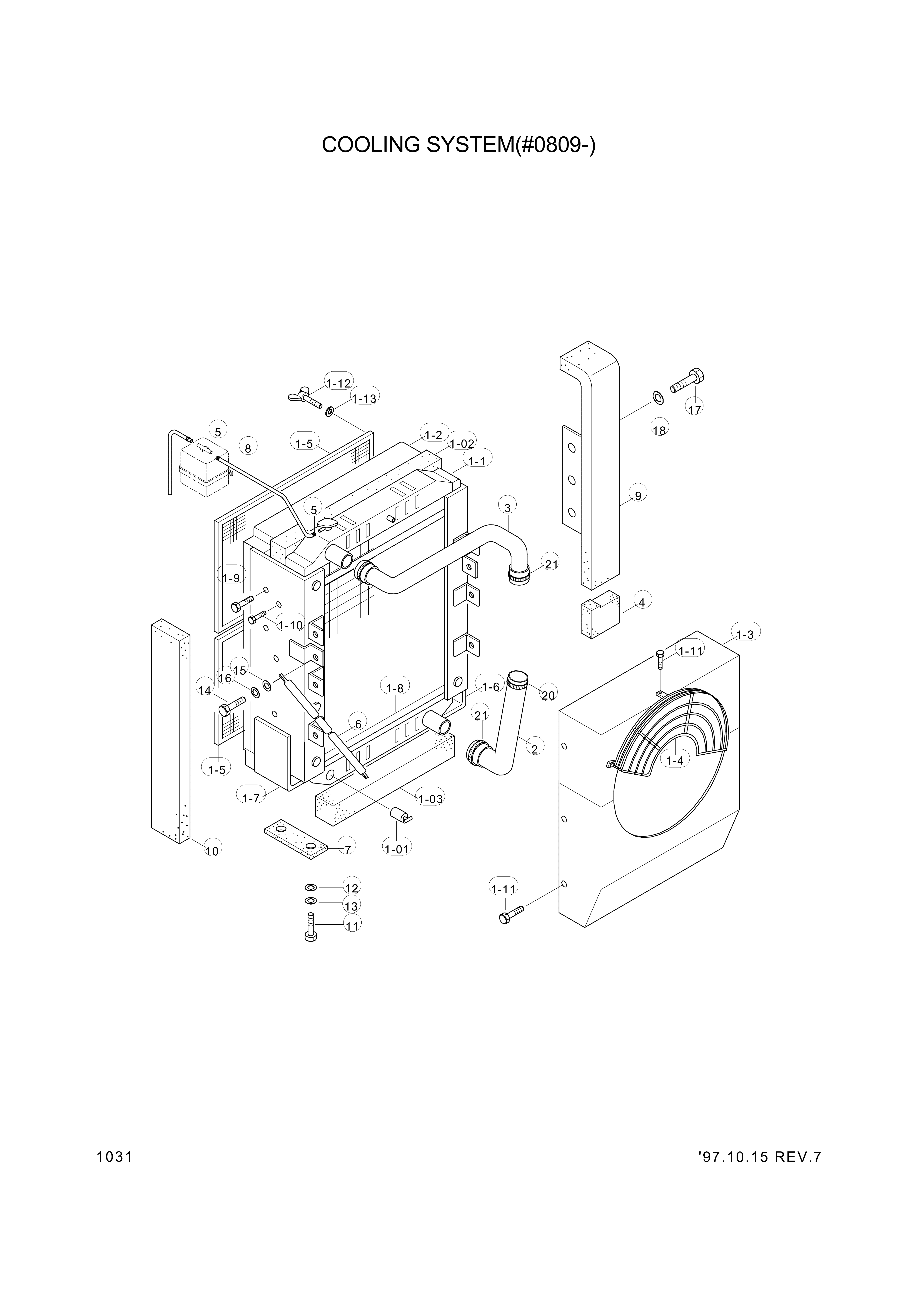 drawing for Hyundai Construction Equipment 9327309-05 - BOLT-HEX