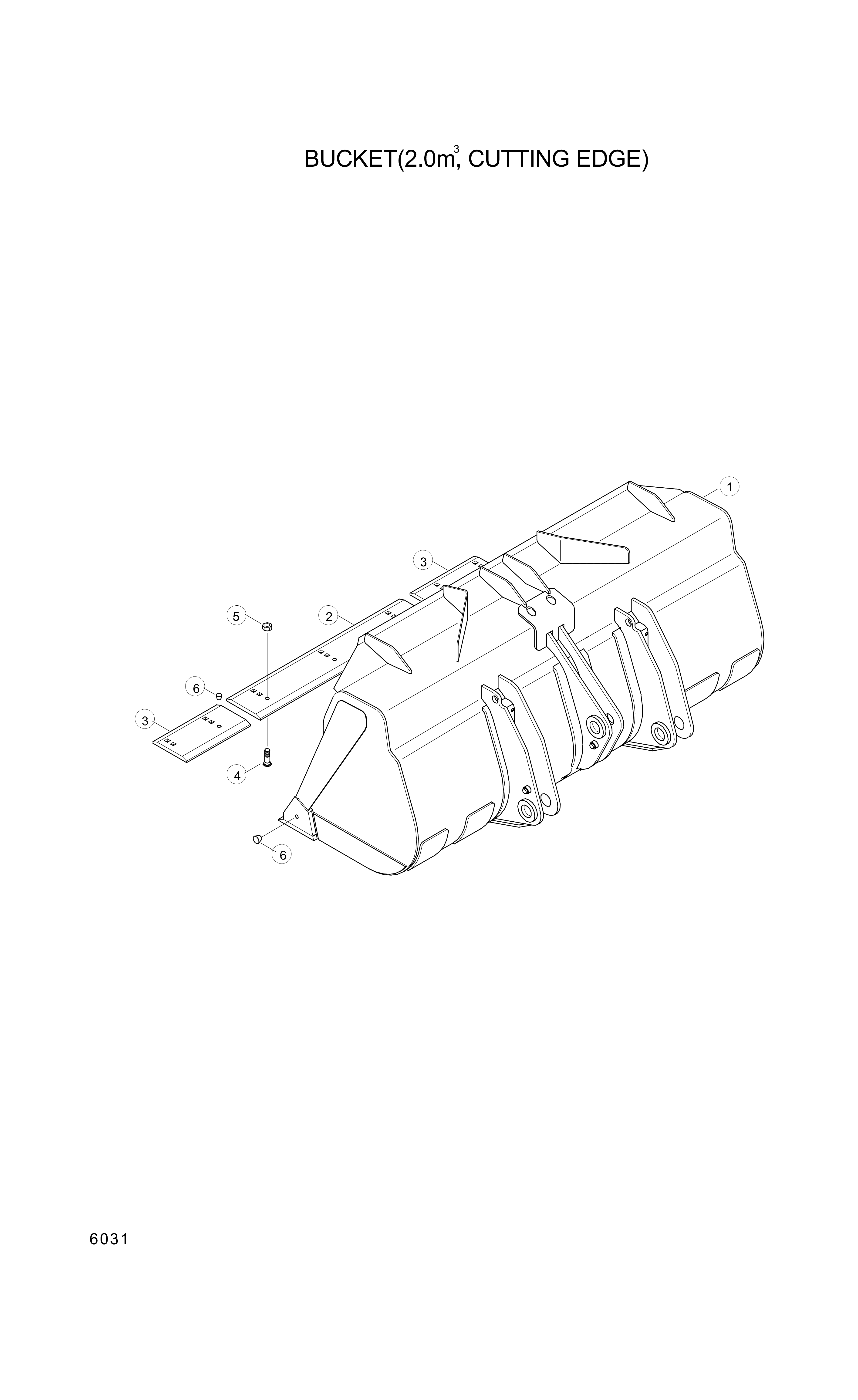 drawing for Hyundai Construction Equipment 61L7-00340 - CUTTINGEDGE-SD