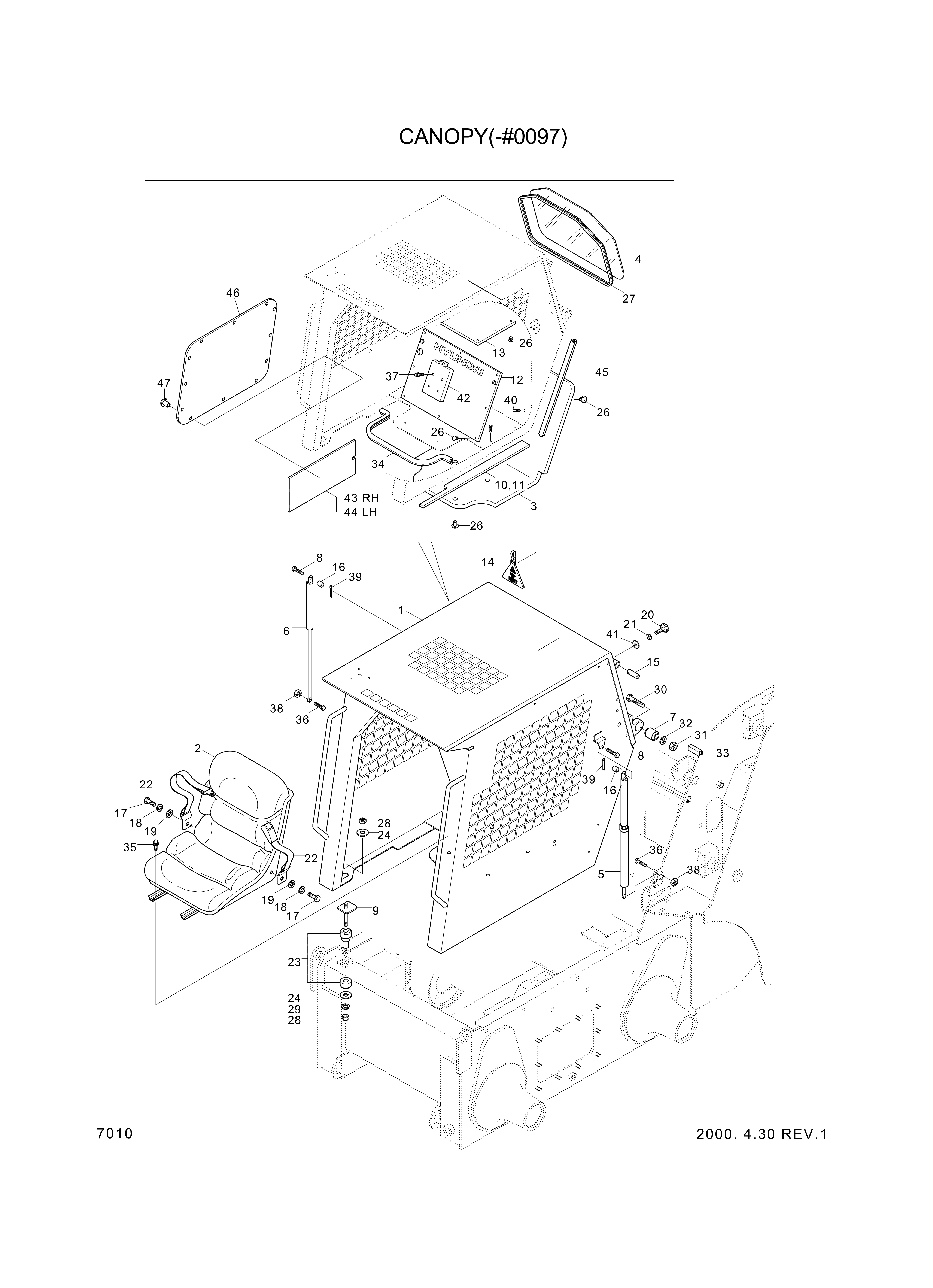 drawing for Hyundai Construction Equipment S161-050306 - BOLT-CROSS RD