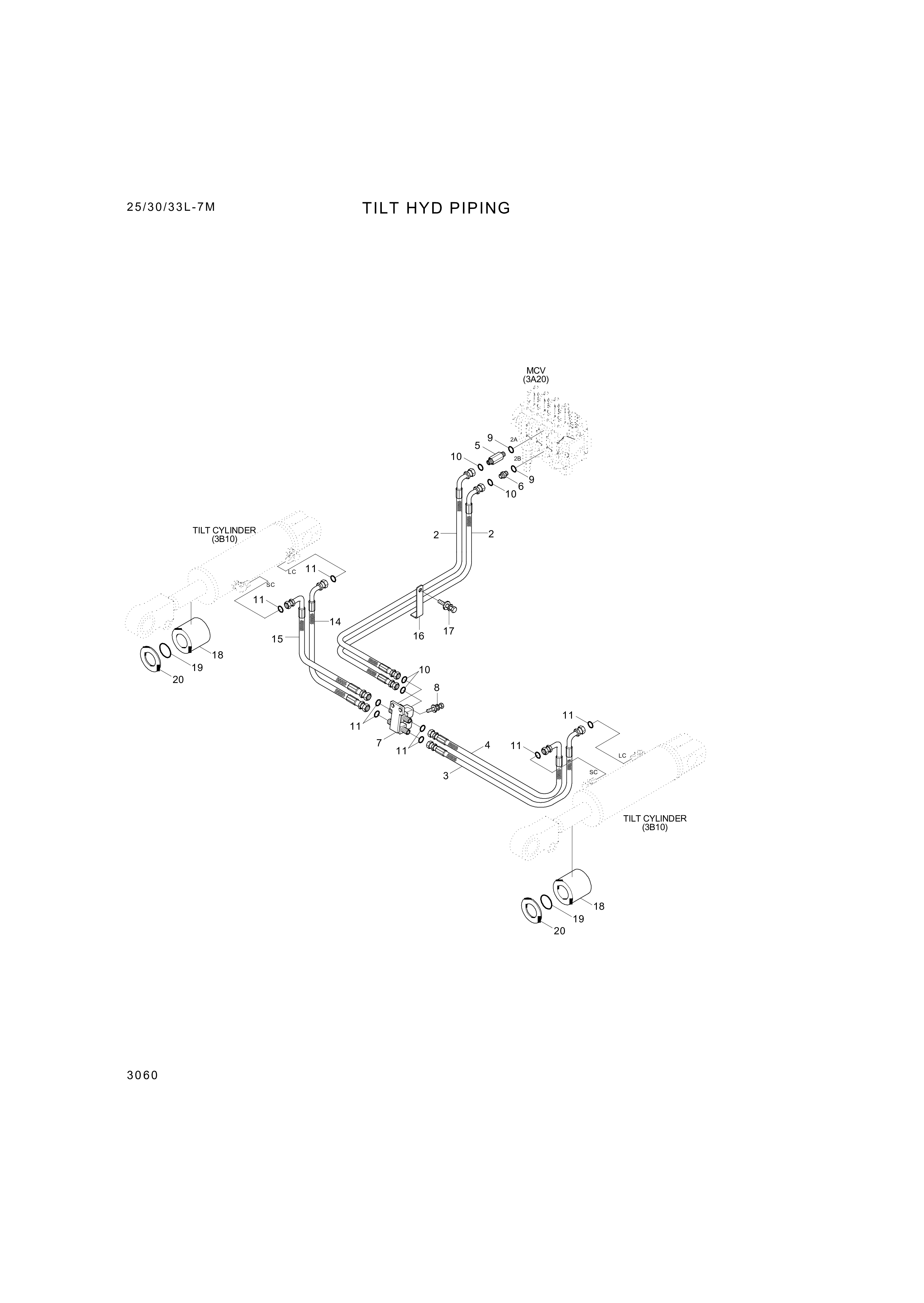 drawing for Hyundai Construction Equipment P933-045009 - HOSE ASSY-ORFS&THD