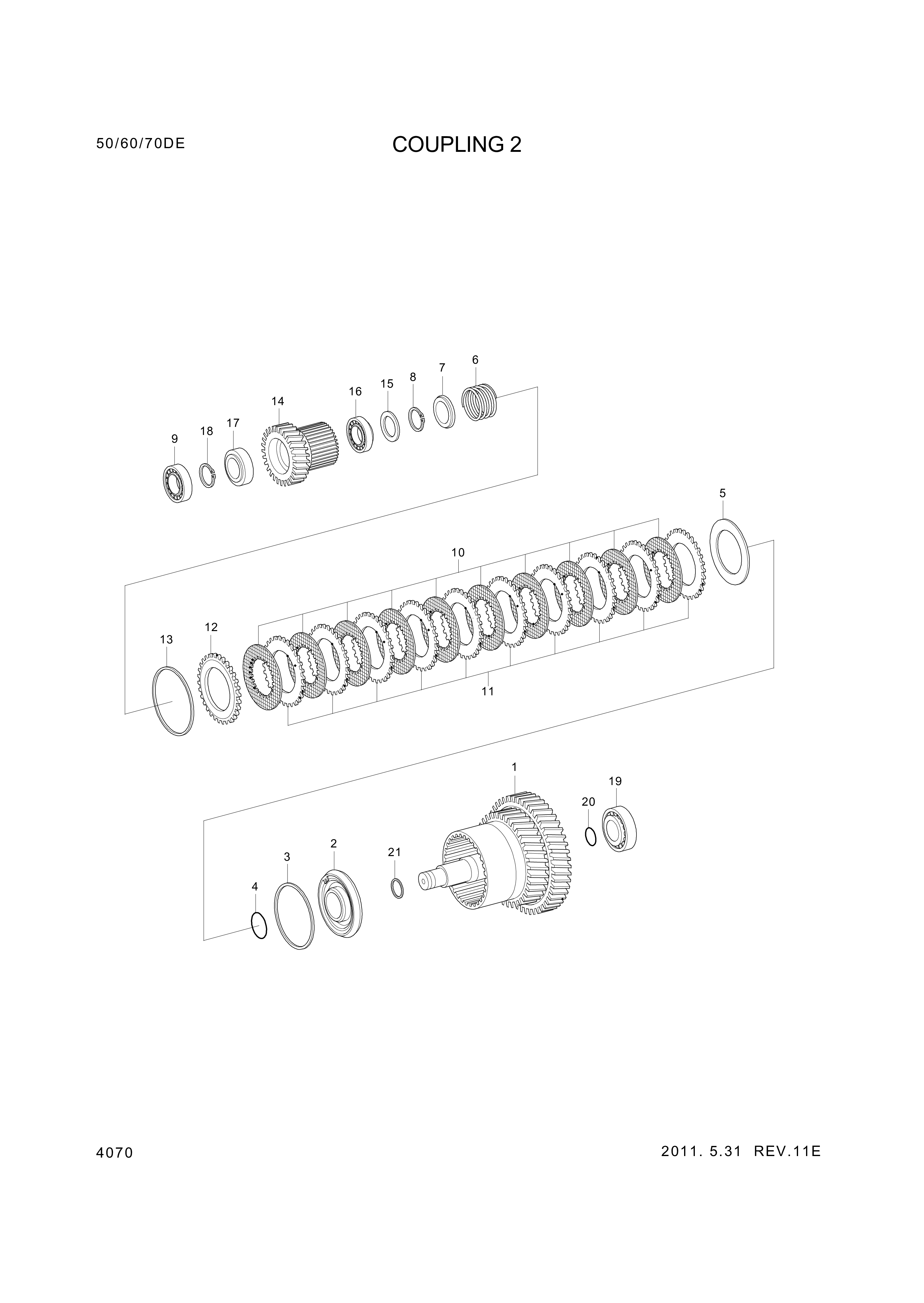 drawing for Hyundai Construction Equipment ZGAQ-03087 - RING-RETAINER