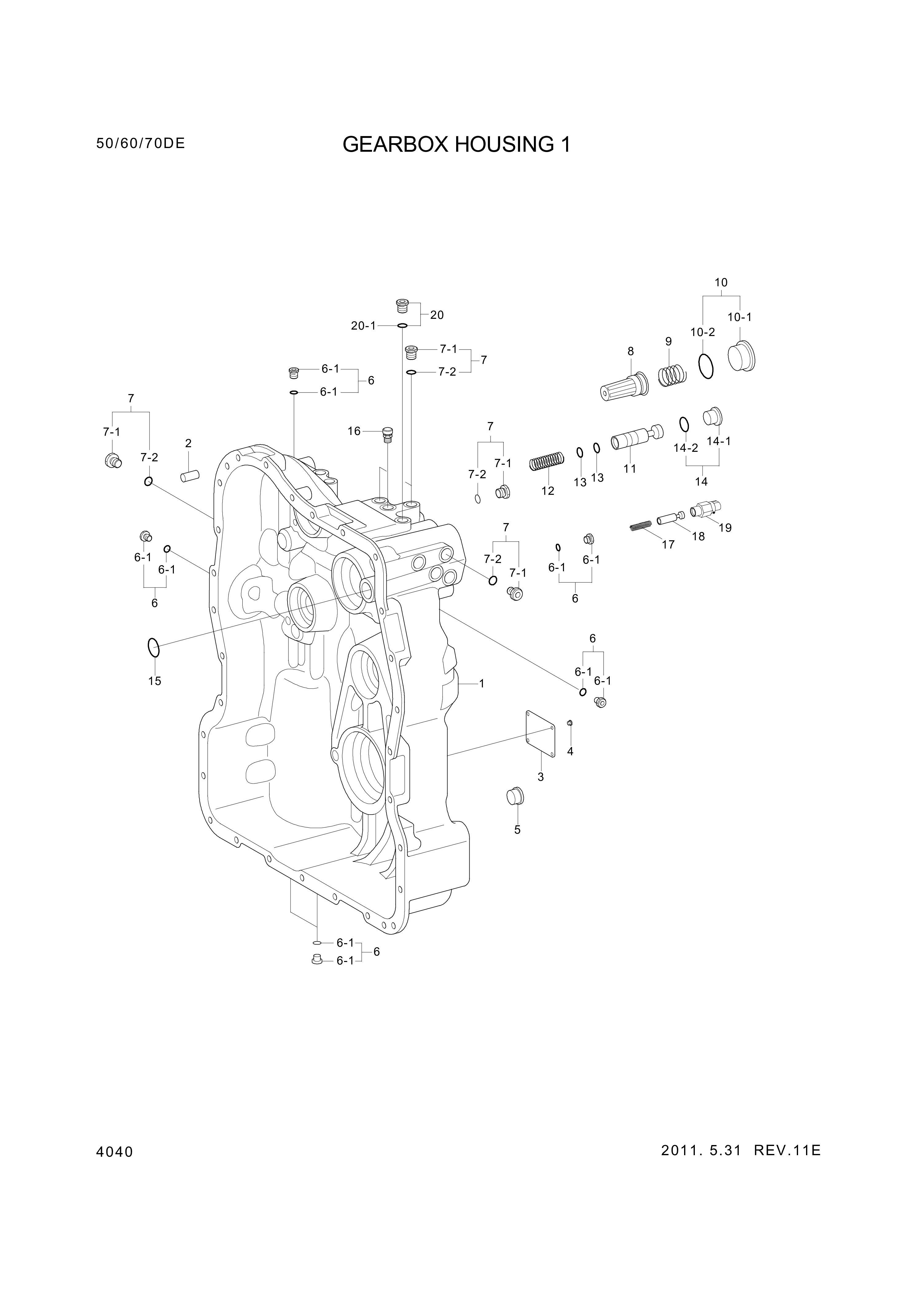 drawing for Hyundai Construction Equipment 0636-302-034 - Plug-Screw