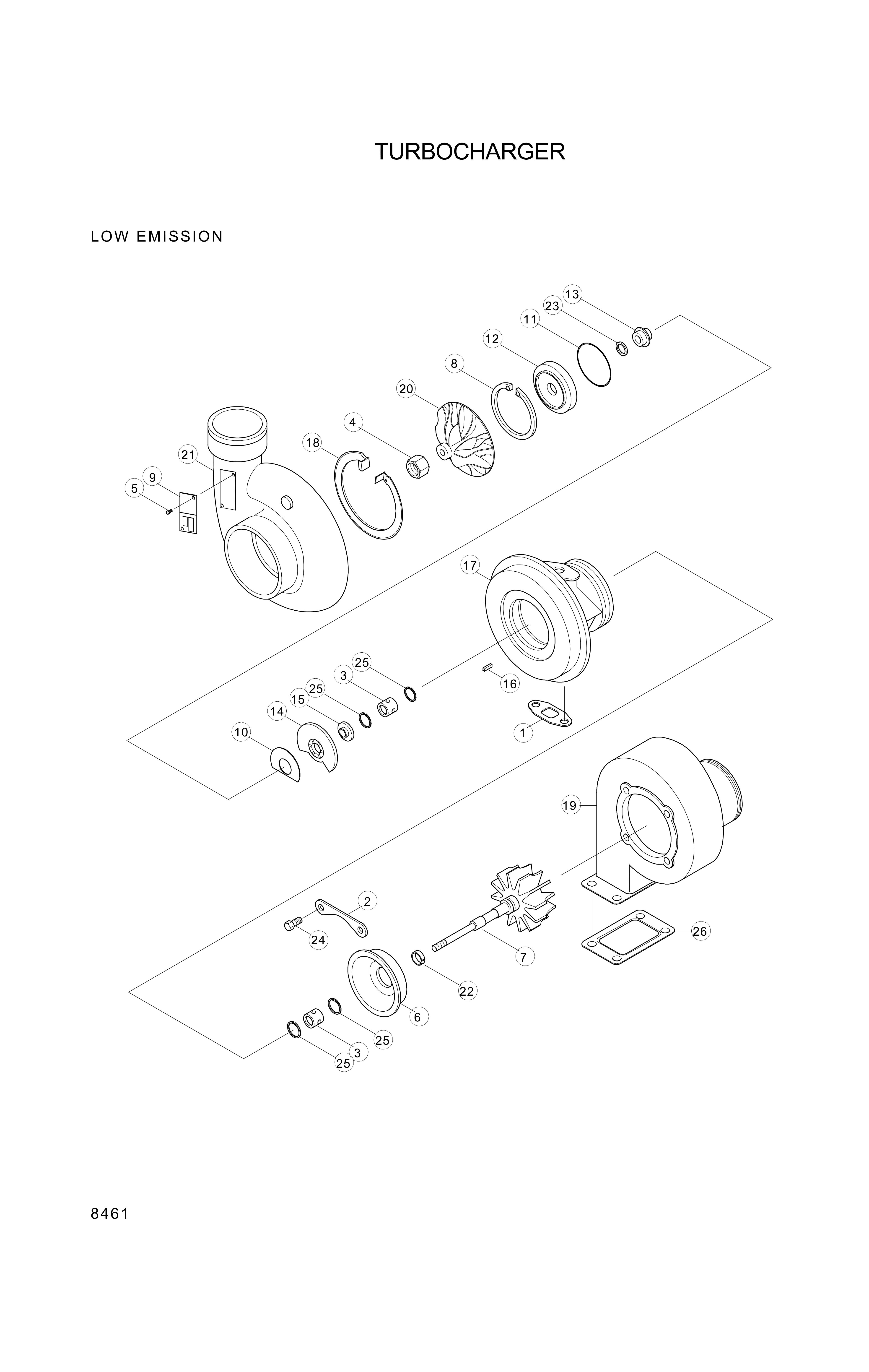 Technical drawing of Hyundai Construction Equipment 3537163 RING-RETAINING with dimensions and layout (figure 3)