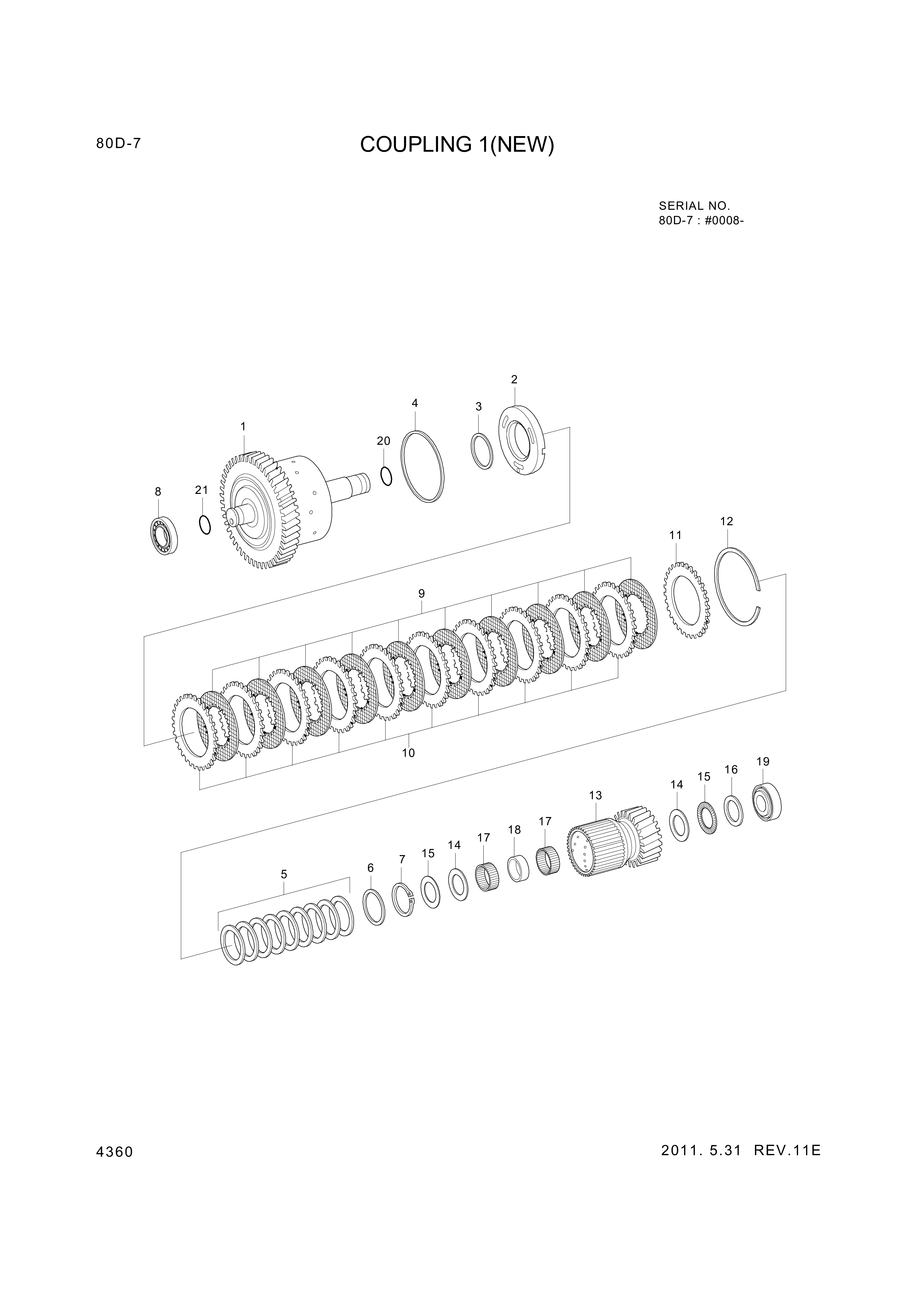 drawing for Hyundai Construction Equipment ZGAQ-03074 - CARRIER-DISC IN