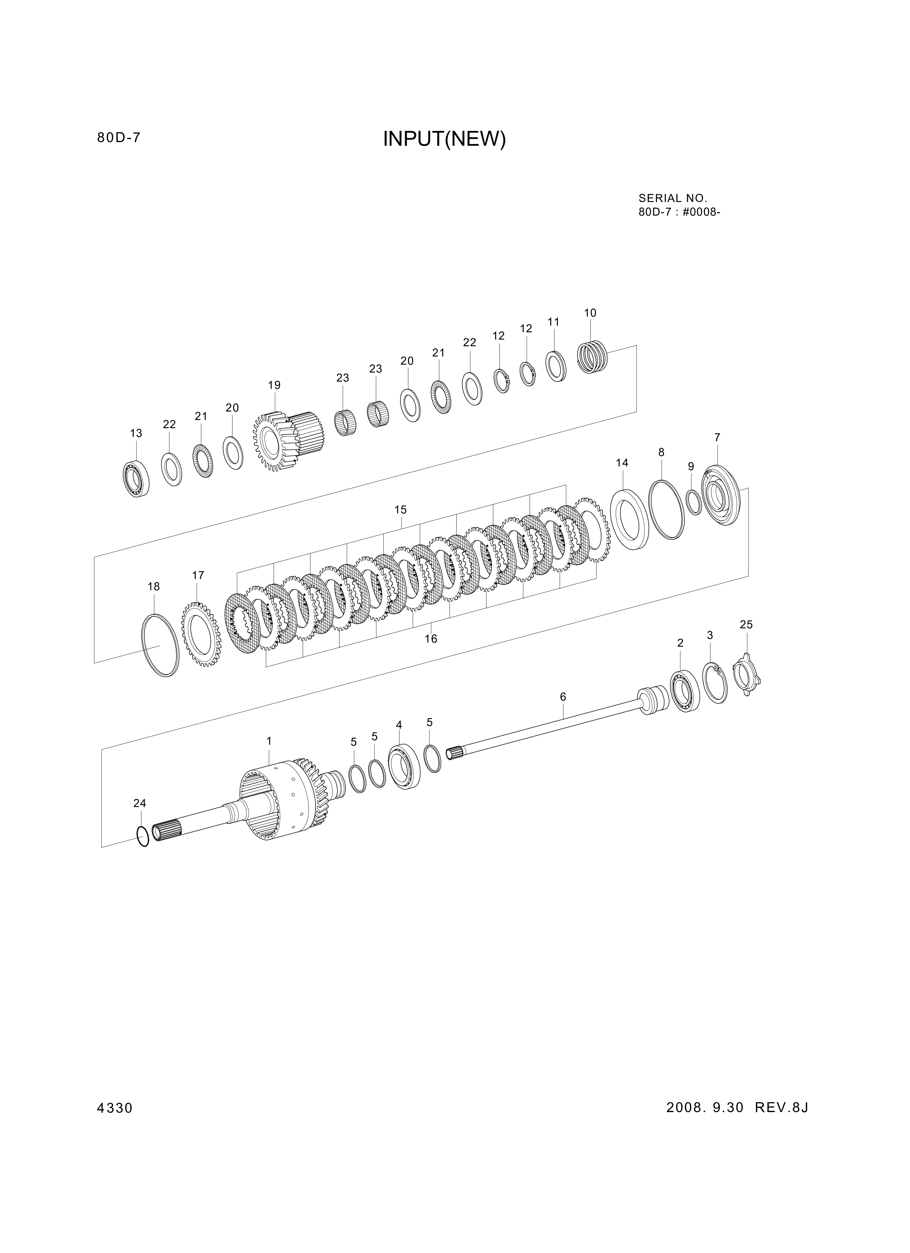 drawing for Hyundai Construction Equipment 0634-402-540 - RING-PISTON