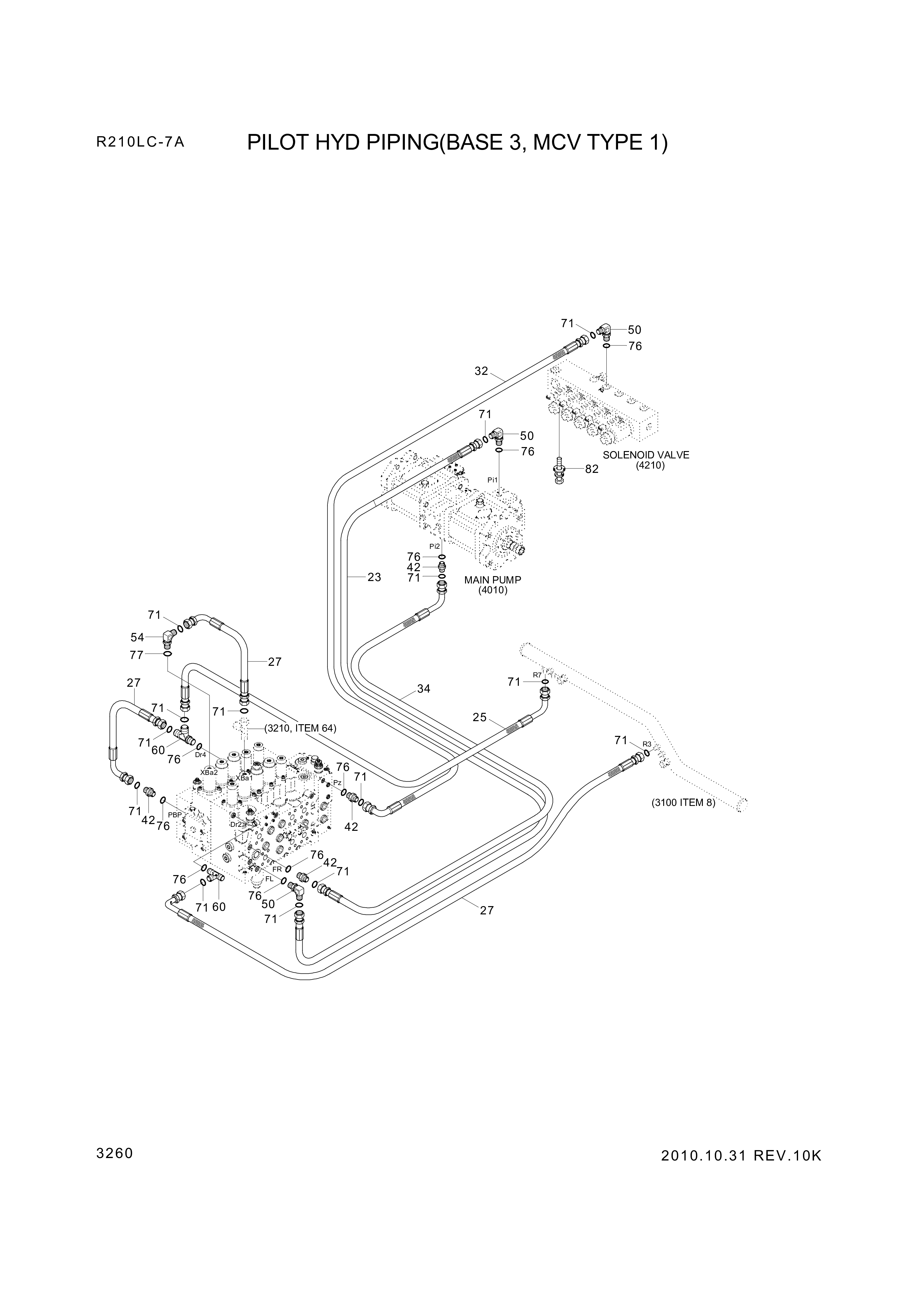 drawing for Hyundai Construction Equipment P930-043048 - HOSE ASSY-ORFS&THD