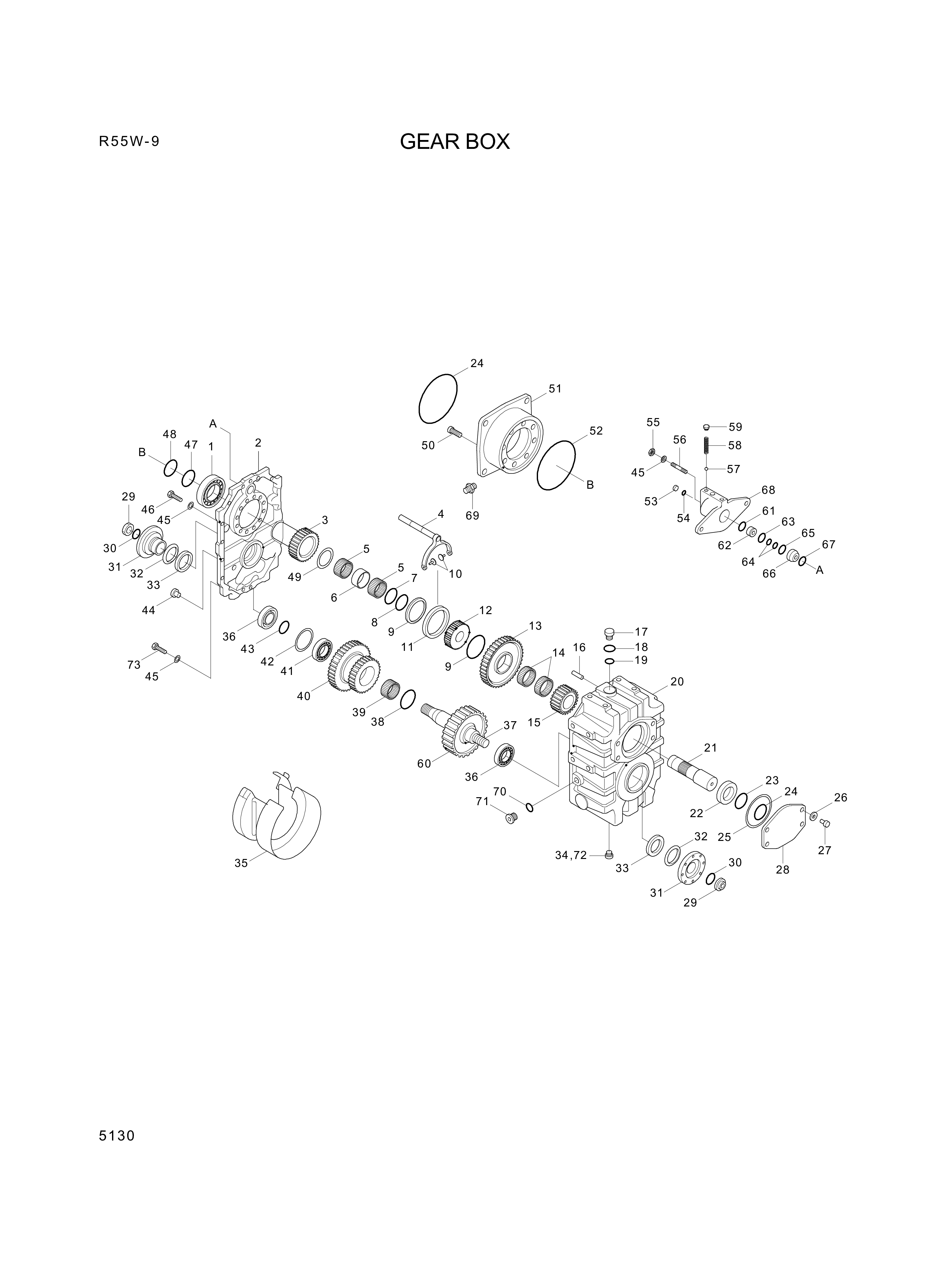 drawing for Hyundai Construction Equipment 3551413001 - GEAR