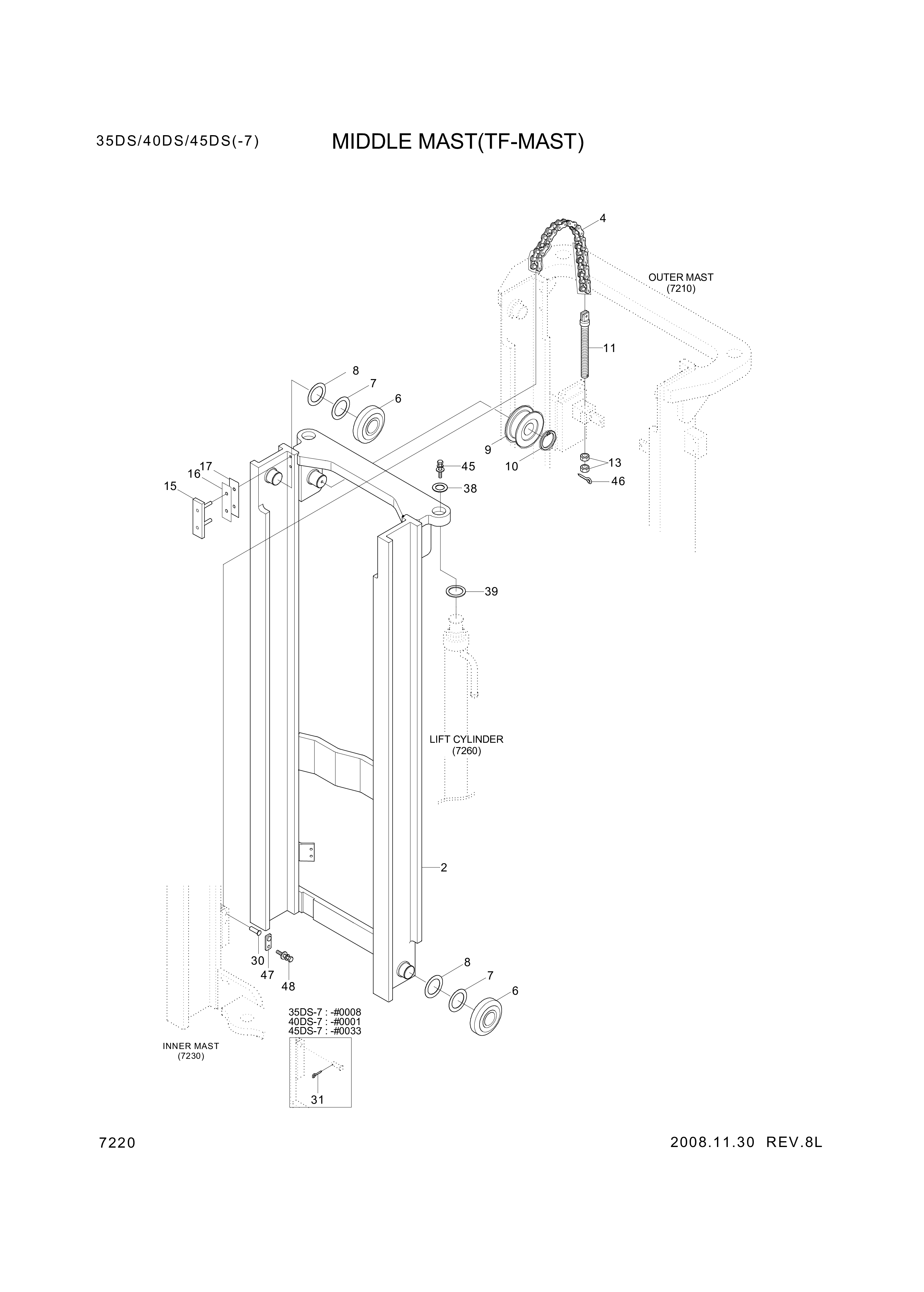 drawing for Hyundai Construction Equipment 61FB-18300 - PIN-ANCHOR