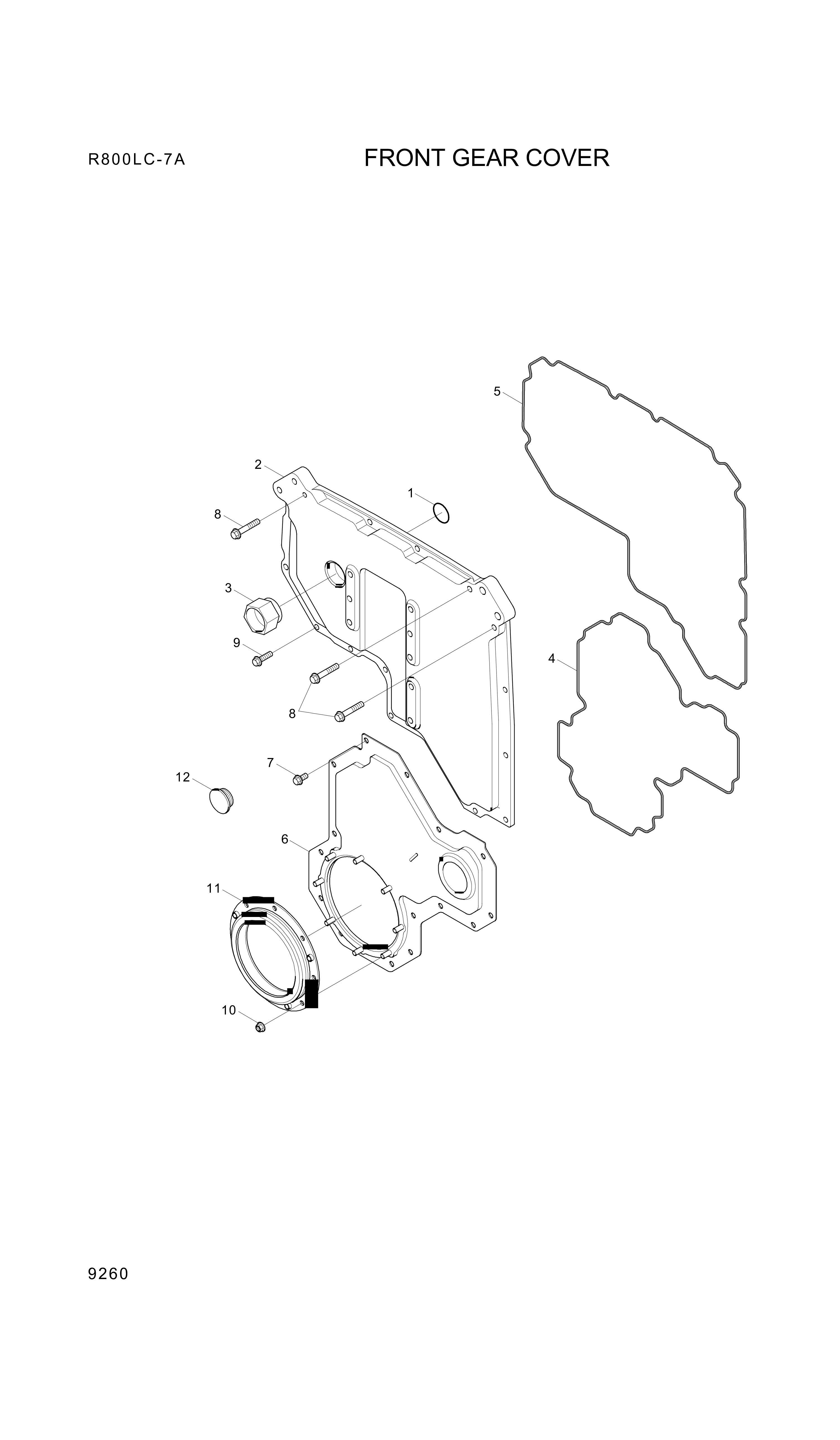 drawing for Hyundai Construction Equipment YUBP-04873 - CARRIER-SEALING