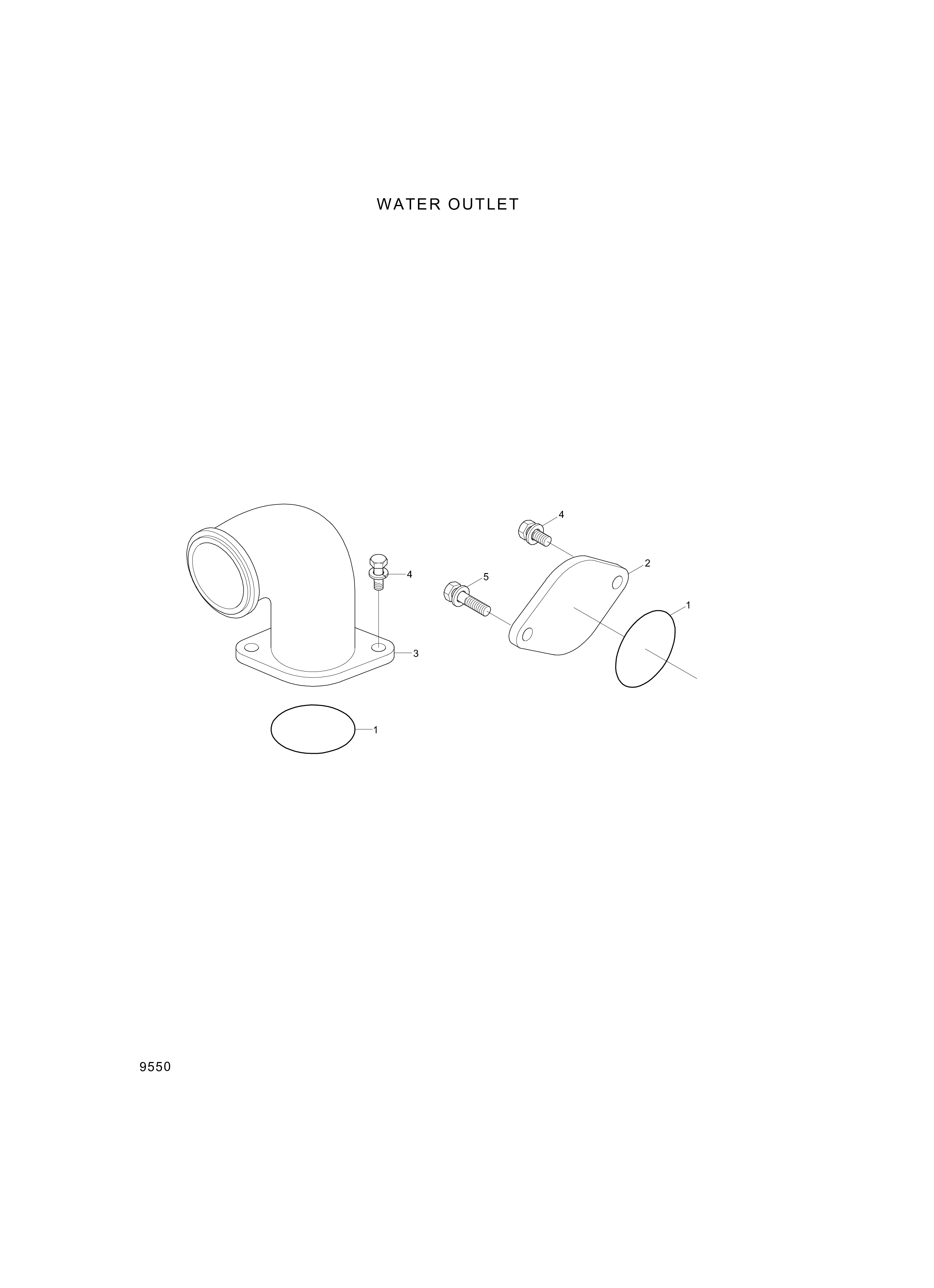 Technical drawing of Hyundai Construction Equipment YUBP-04614 O-RING with dimensions and layout (figure 2)