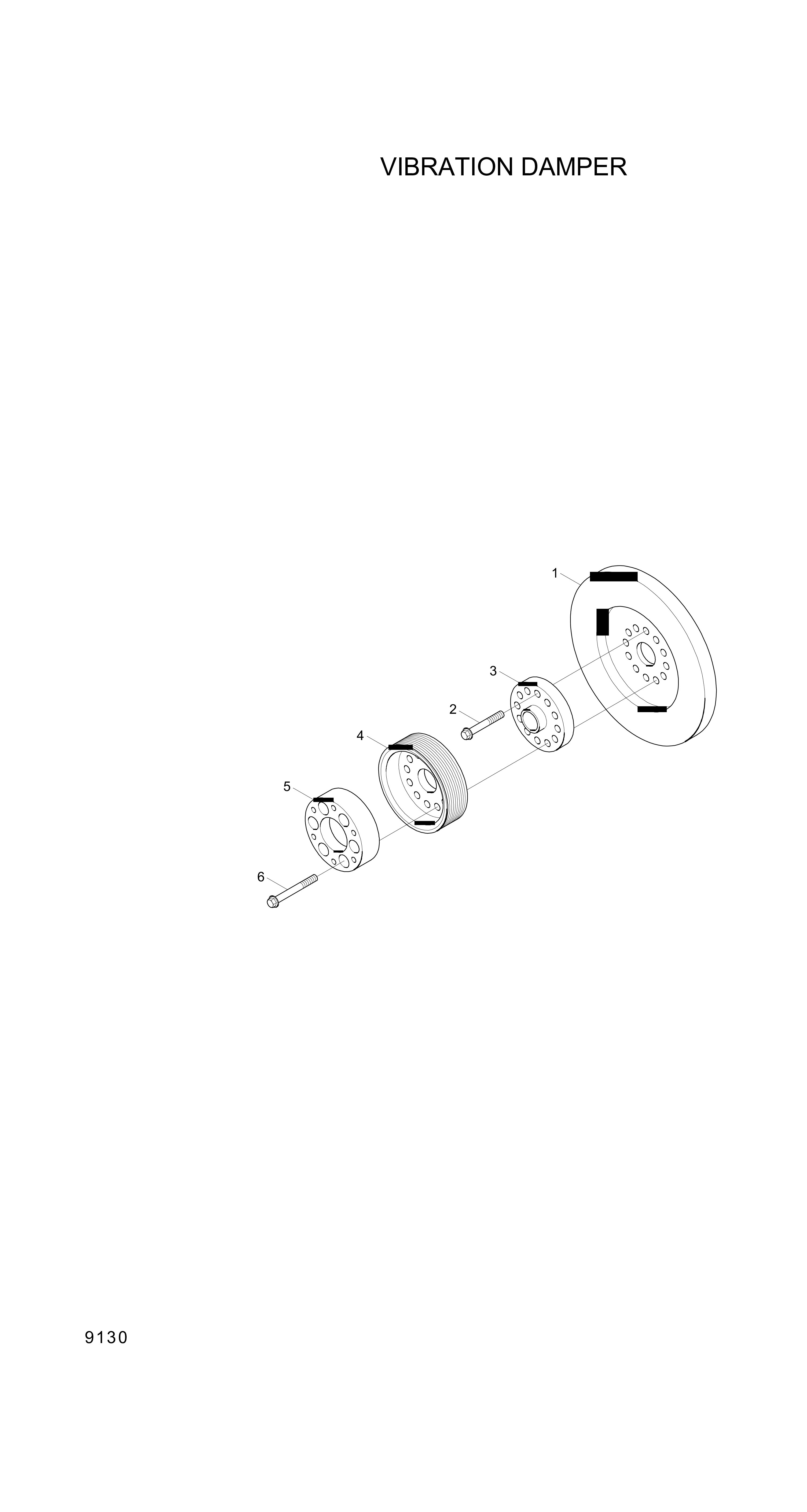 Technical drawing of Hyundai Construction Equipment YUBP-04839 PULLEY with dimensions and layout