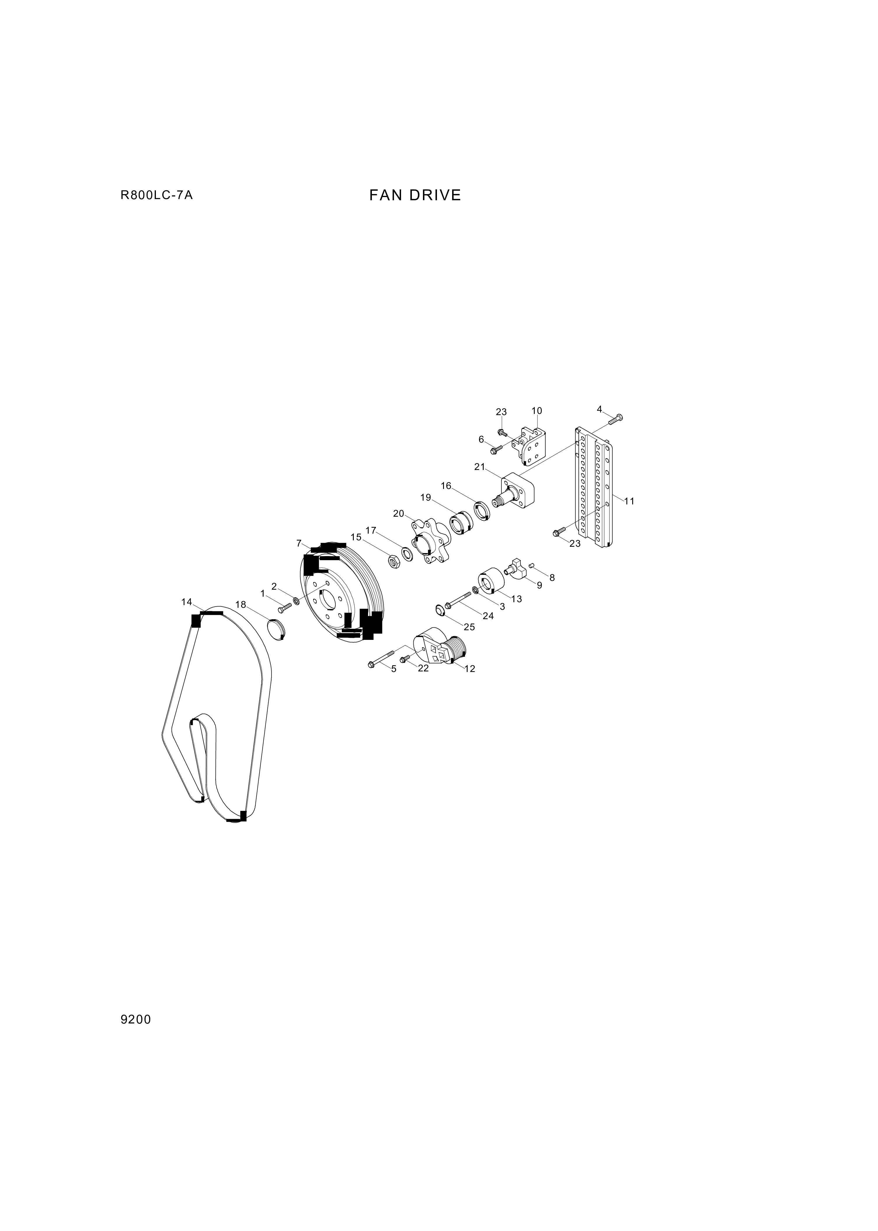 drawing for Hyundai Construction Equipment YUBP-05789 - BRACKET-RETAINER