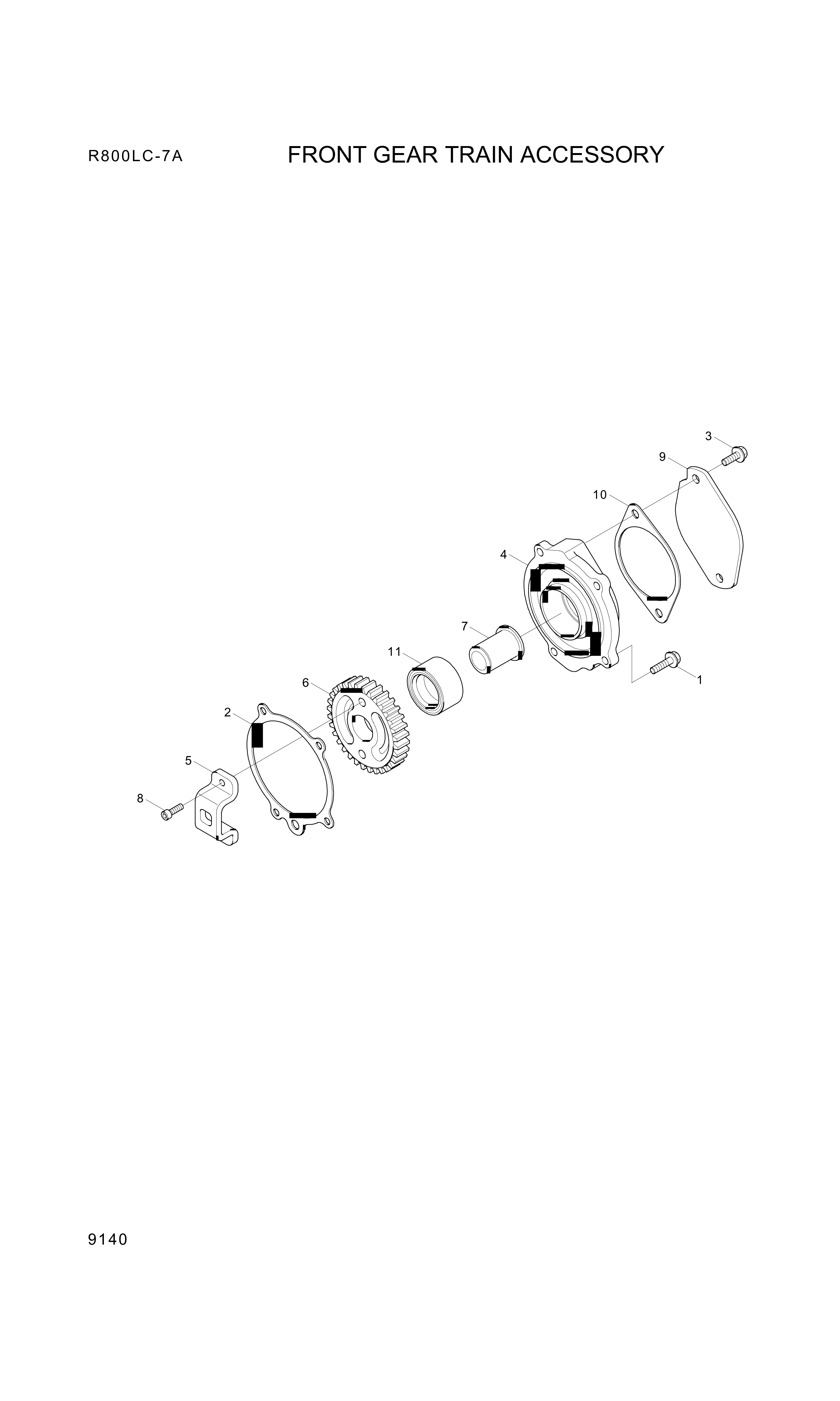 drawing for Hyundai Construction Equipment YUBP-04829 - BEARING-ROLLER