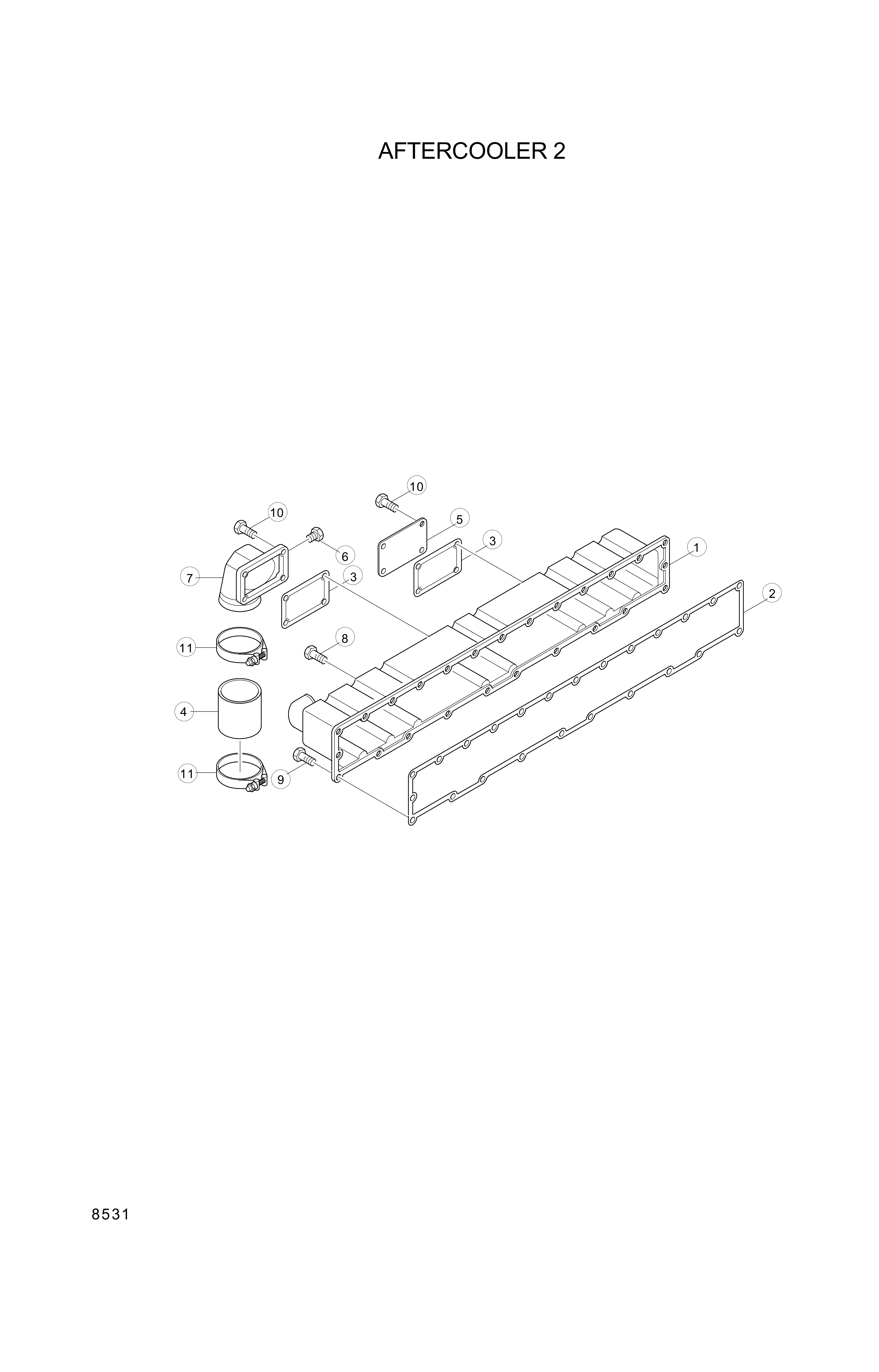 drawing for Hyundai Construction Equipment YUBP-06421 - GASKET