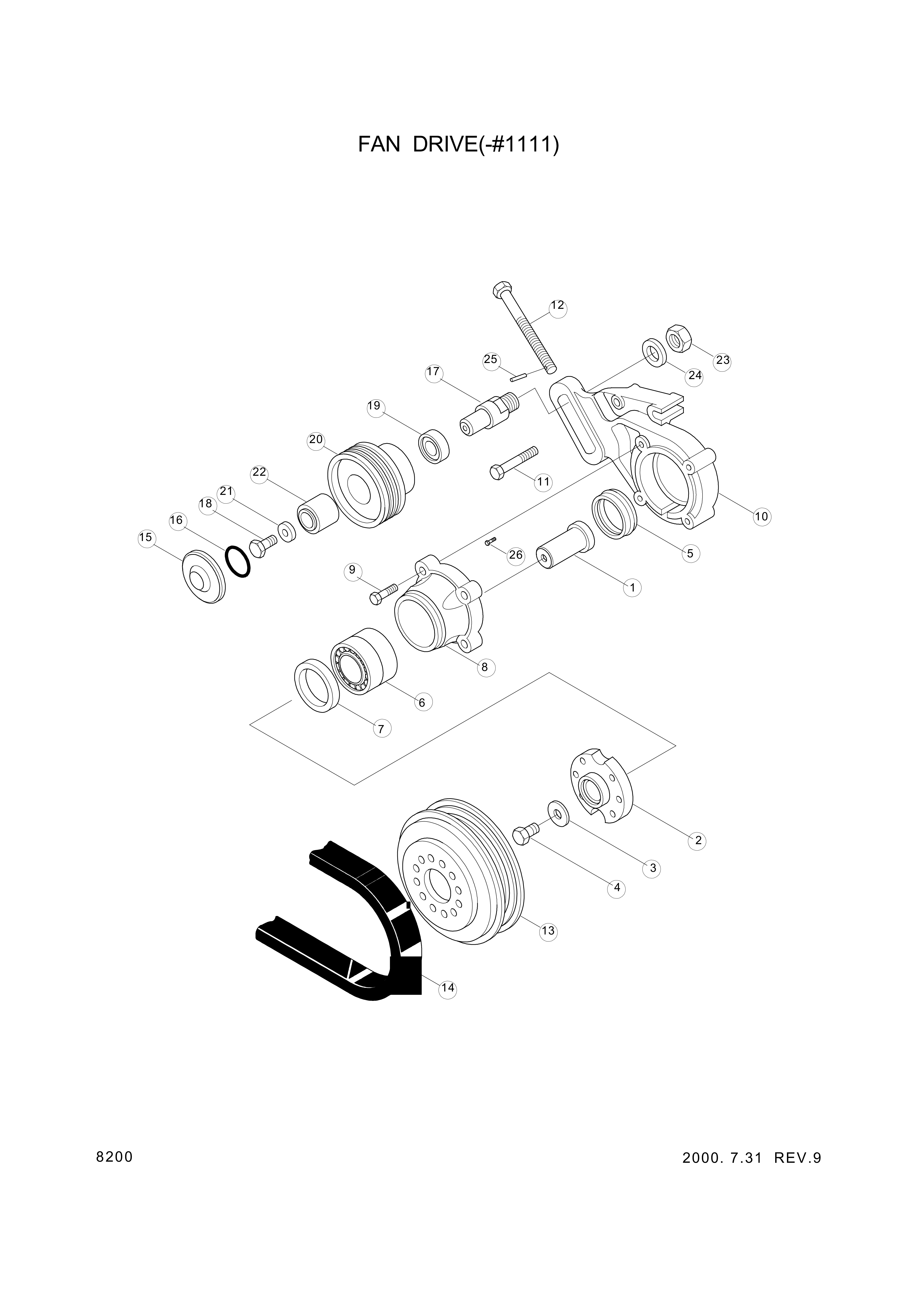 Technical drawing of Hyundai Construction Equipment YUBP-06798 SCREW-HEX with dimensions and layout (figure 4)