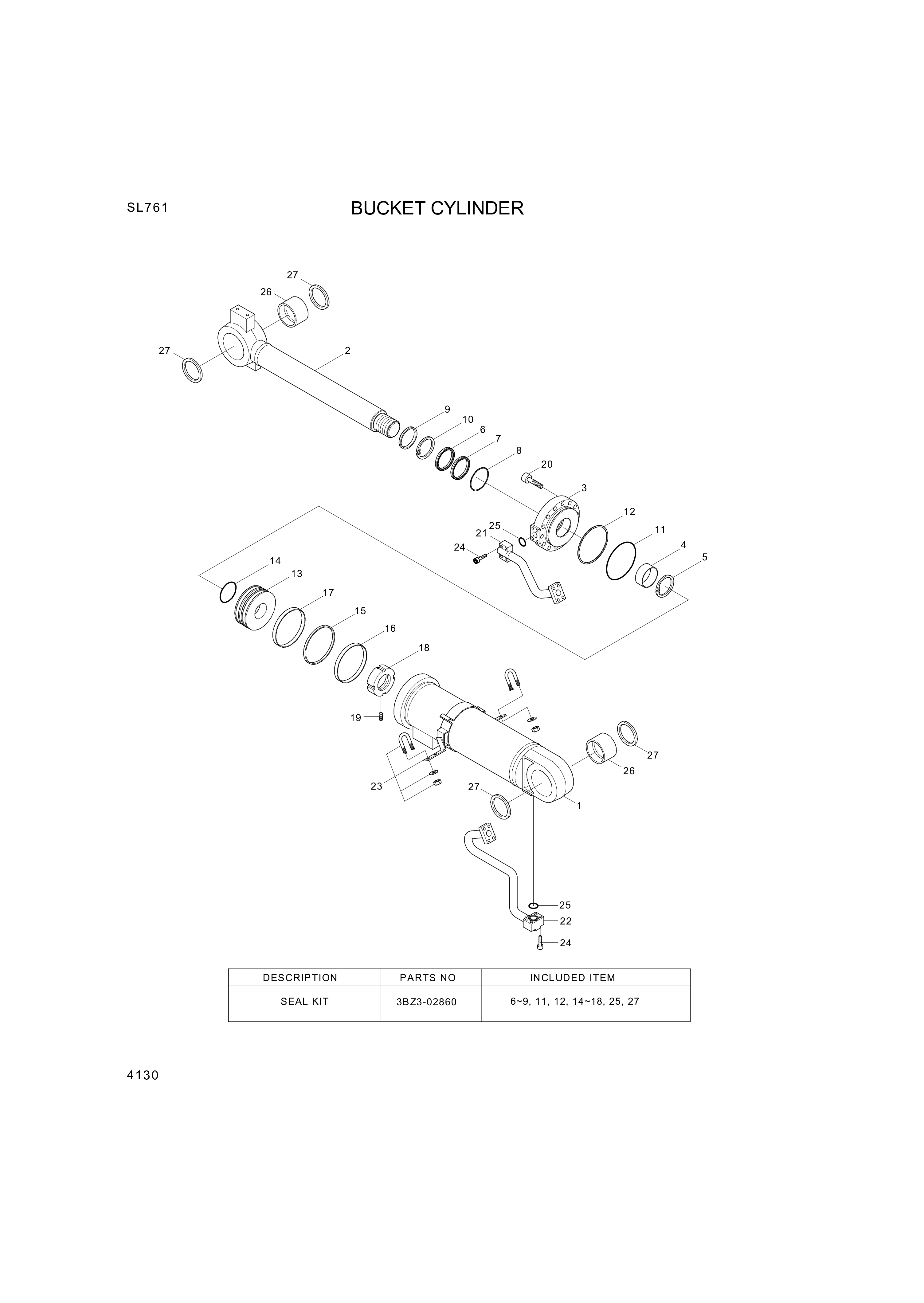 drawing for Hyundai Construction Equipment XCAV-00051 - NUT-LOCK