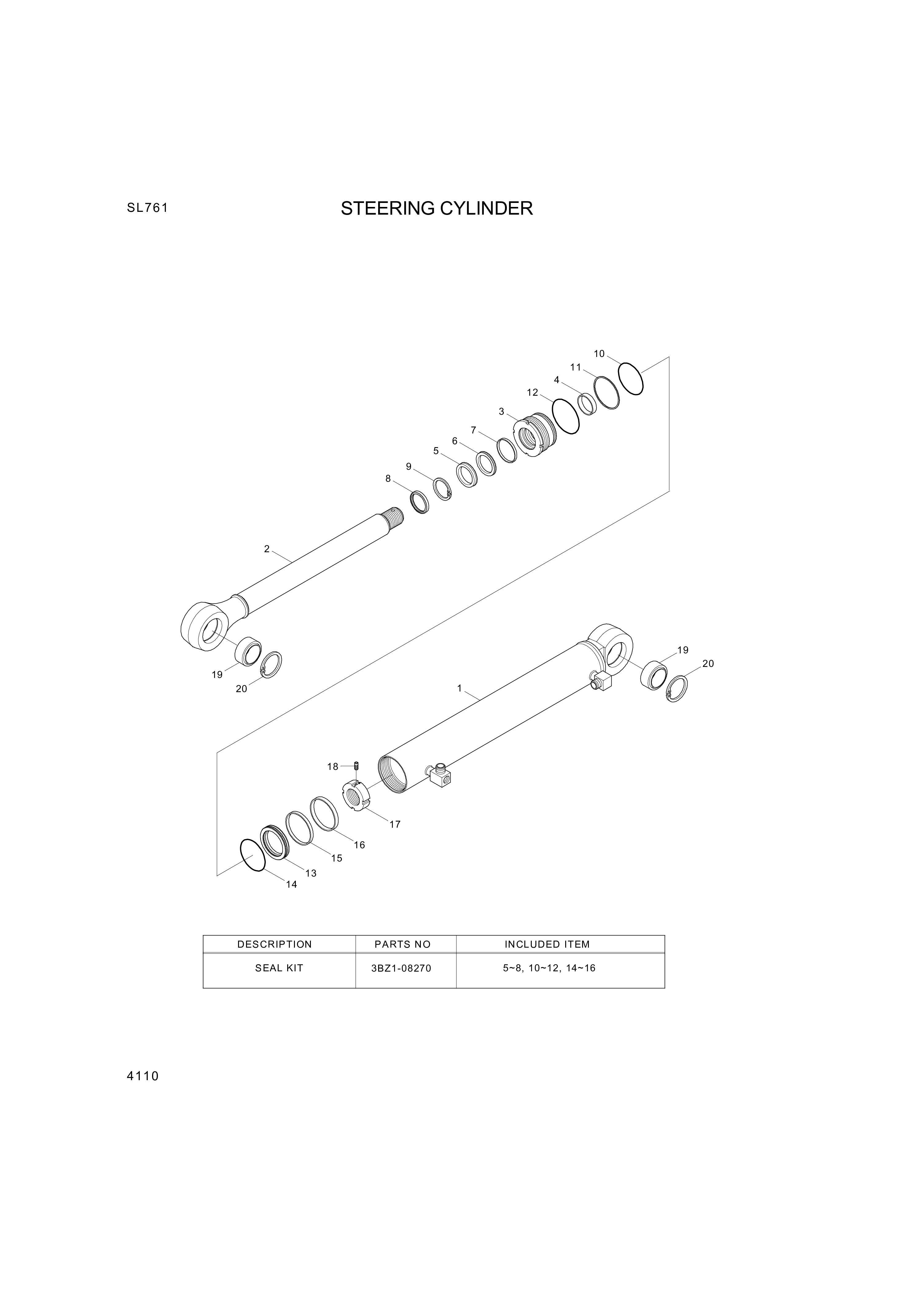 drawing for Hyundai Construction Equipment XCAV-00096 - NUT-LOCK