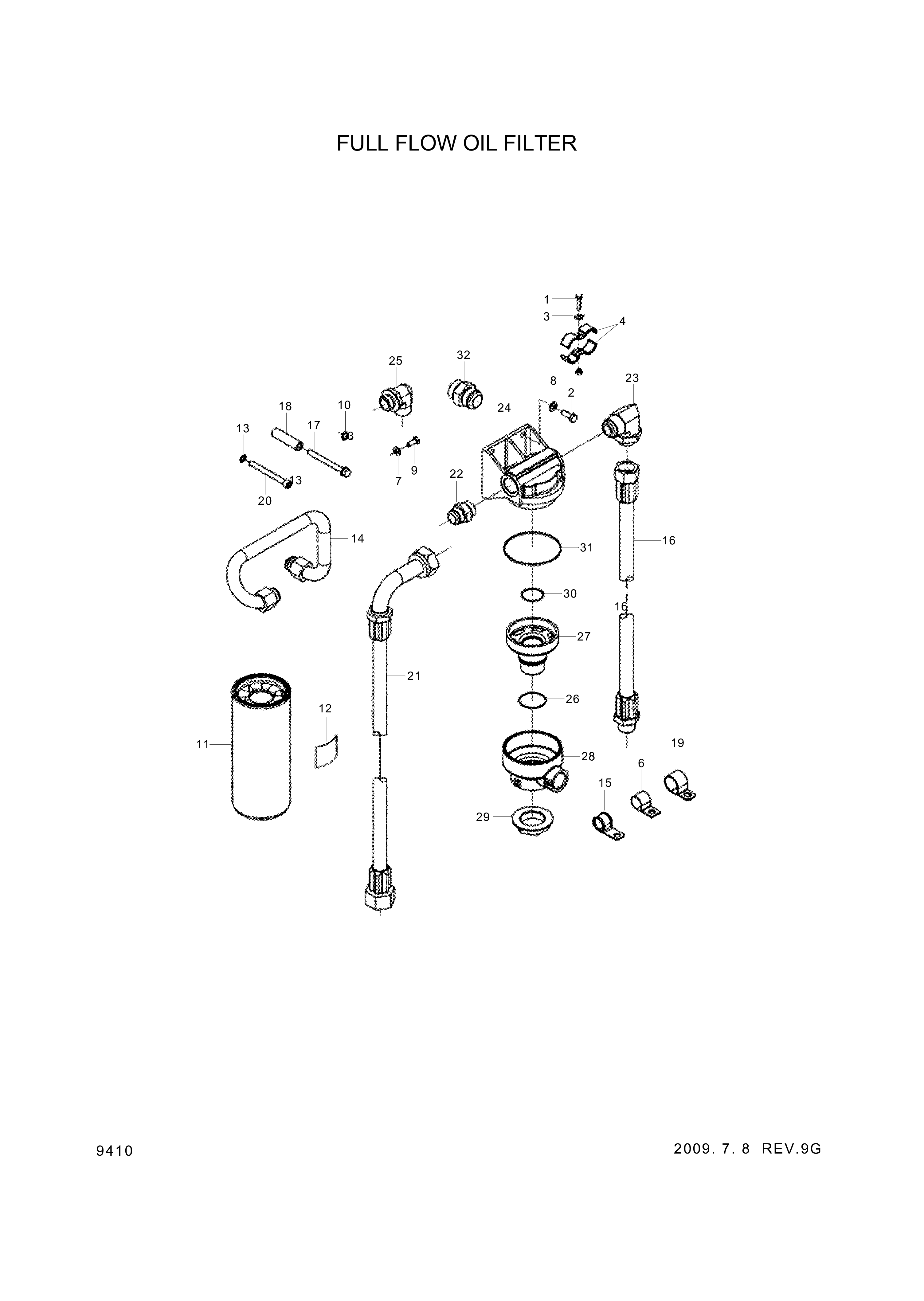 drawing for Hyundai Construction Equipment YUBP-05373 - UNION-MALE