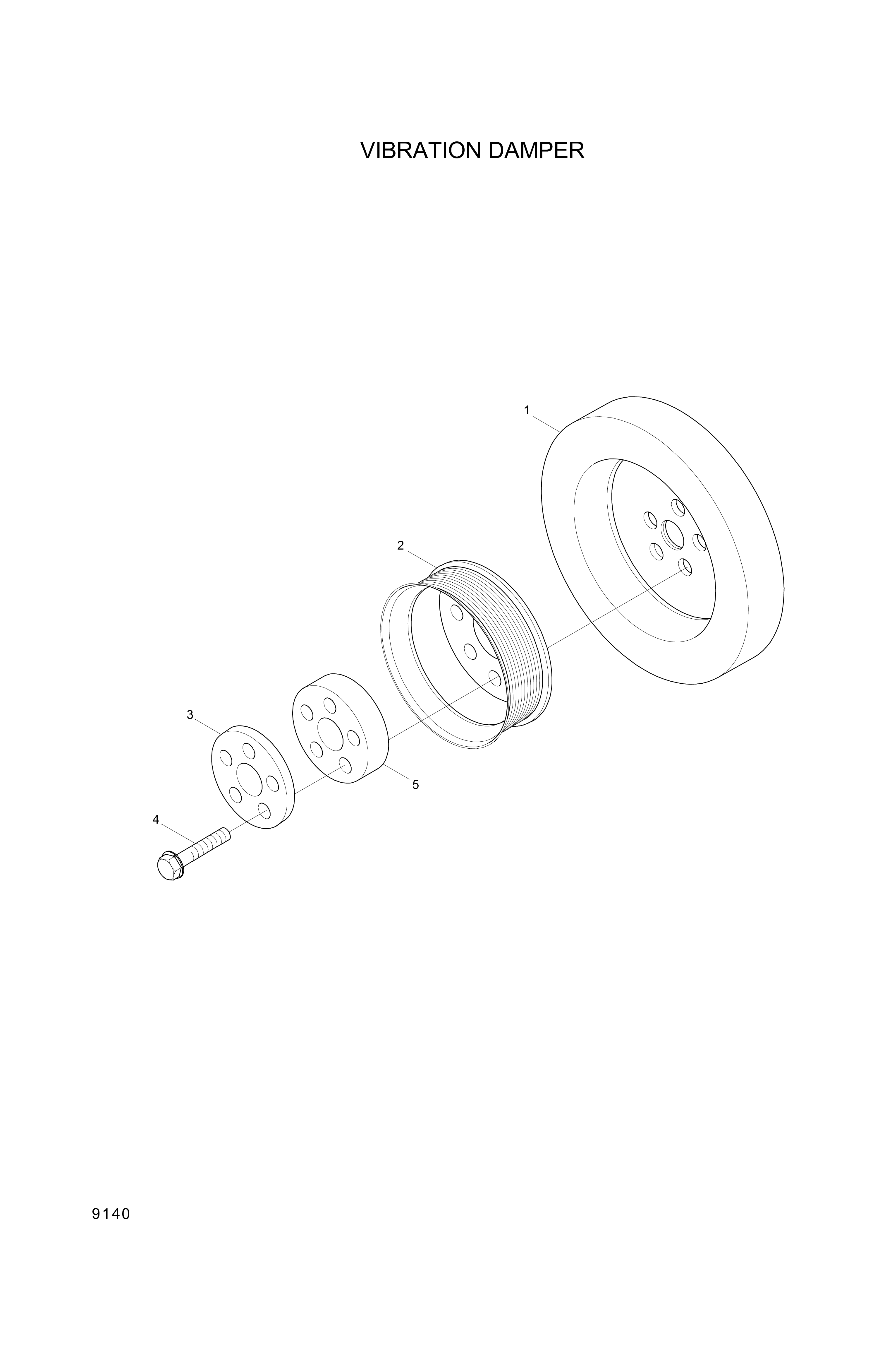 drawing for Hyundai Construction Equipment YUBP-05356 - PULLEY