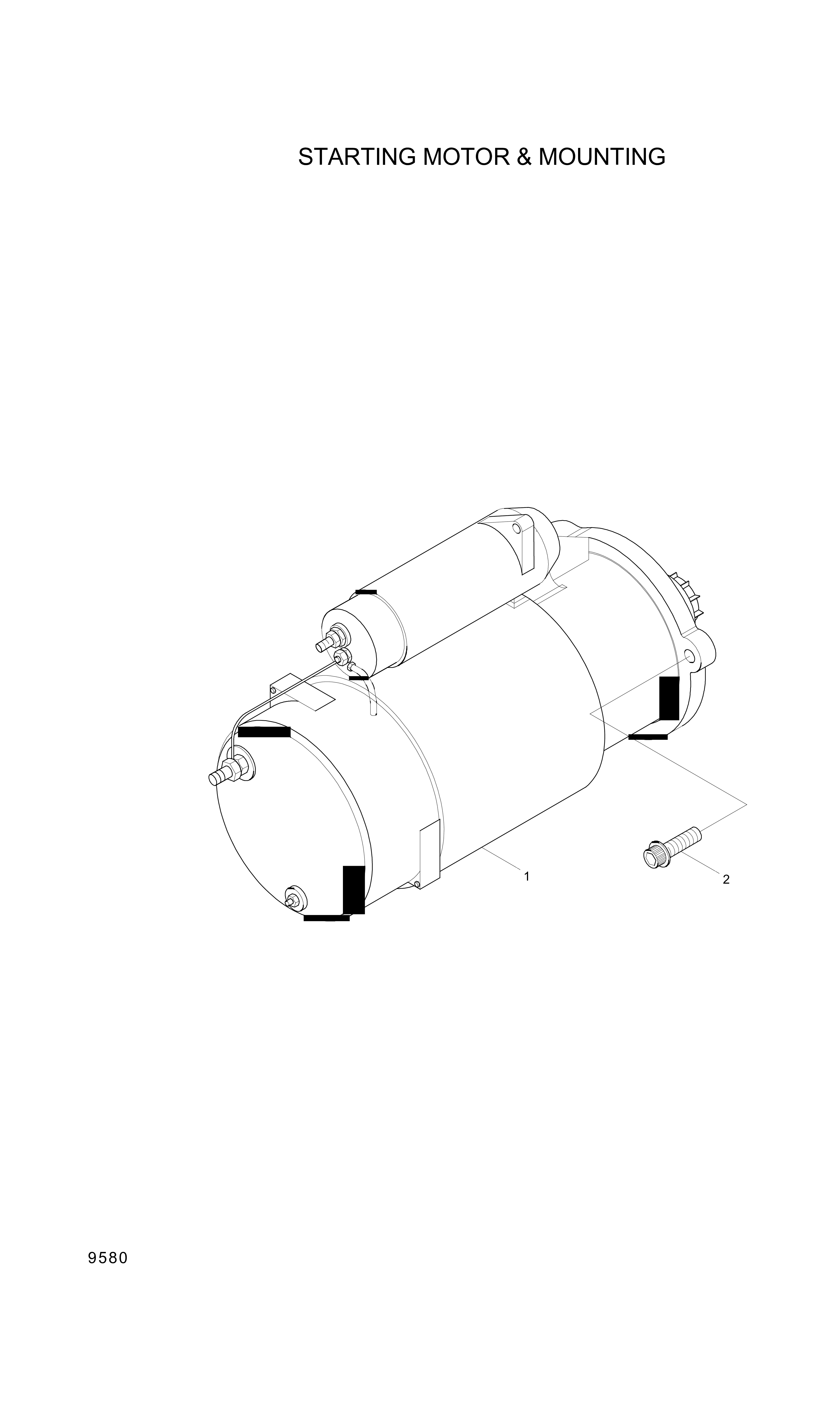 drawing for Hyundai Construction Equipment YUBP-04891 - MOTOR ASSY-START