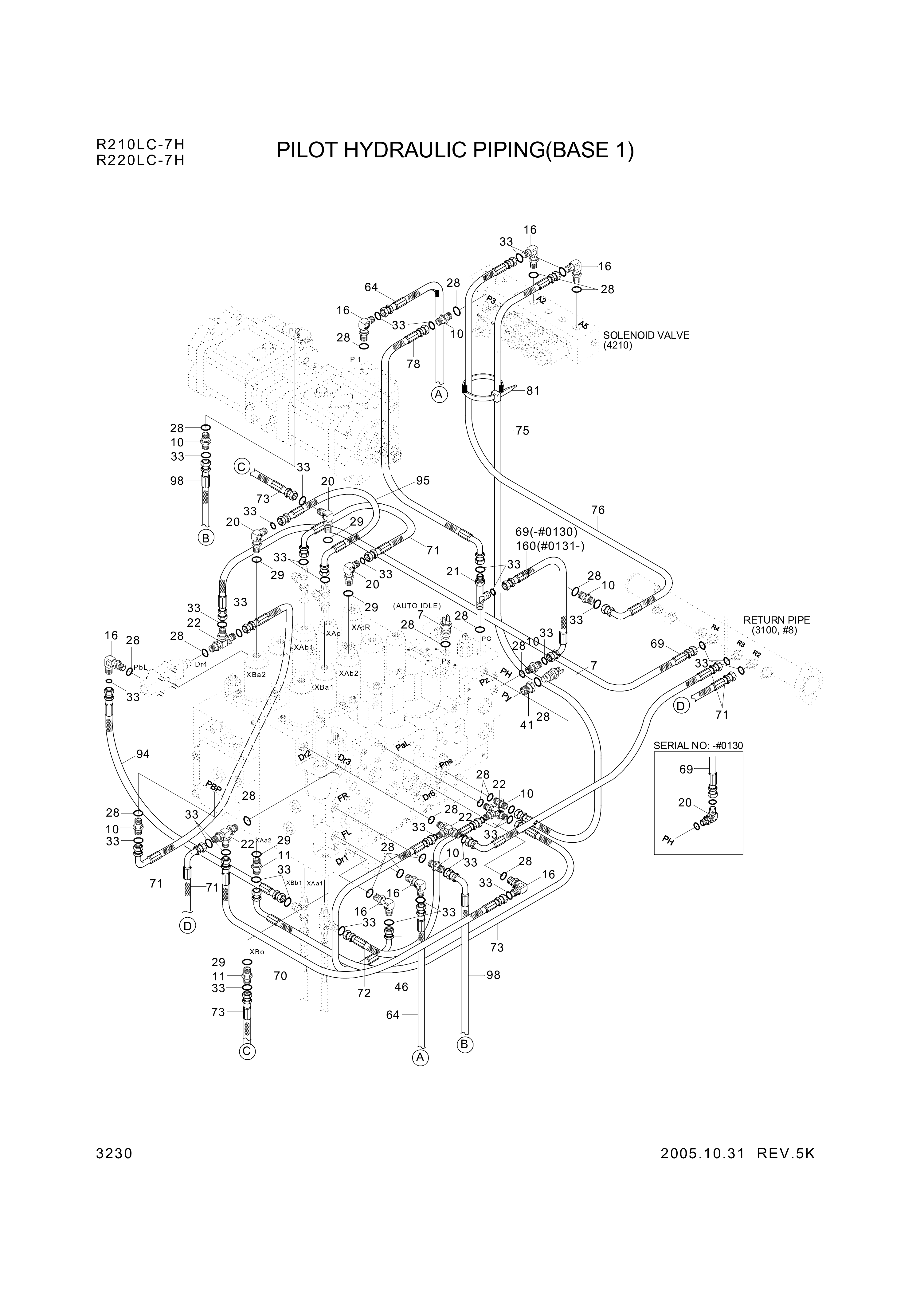 drawing for Hyundai Construction Equipment P930-043048 - HOSE ASSY-ORFS&THD