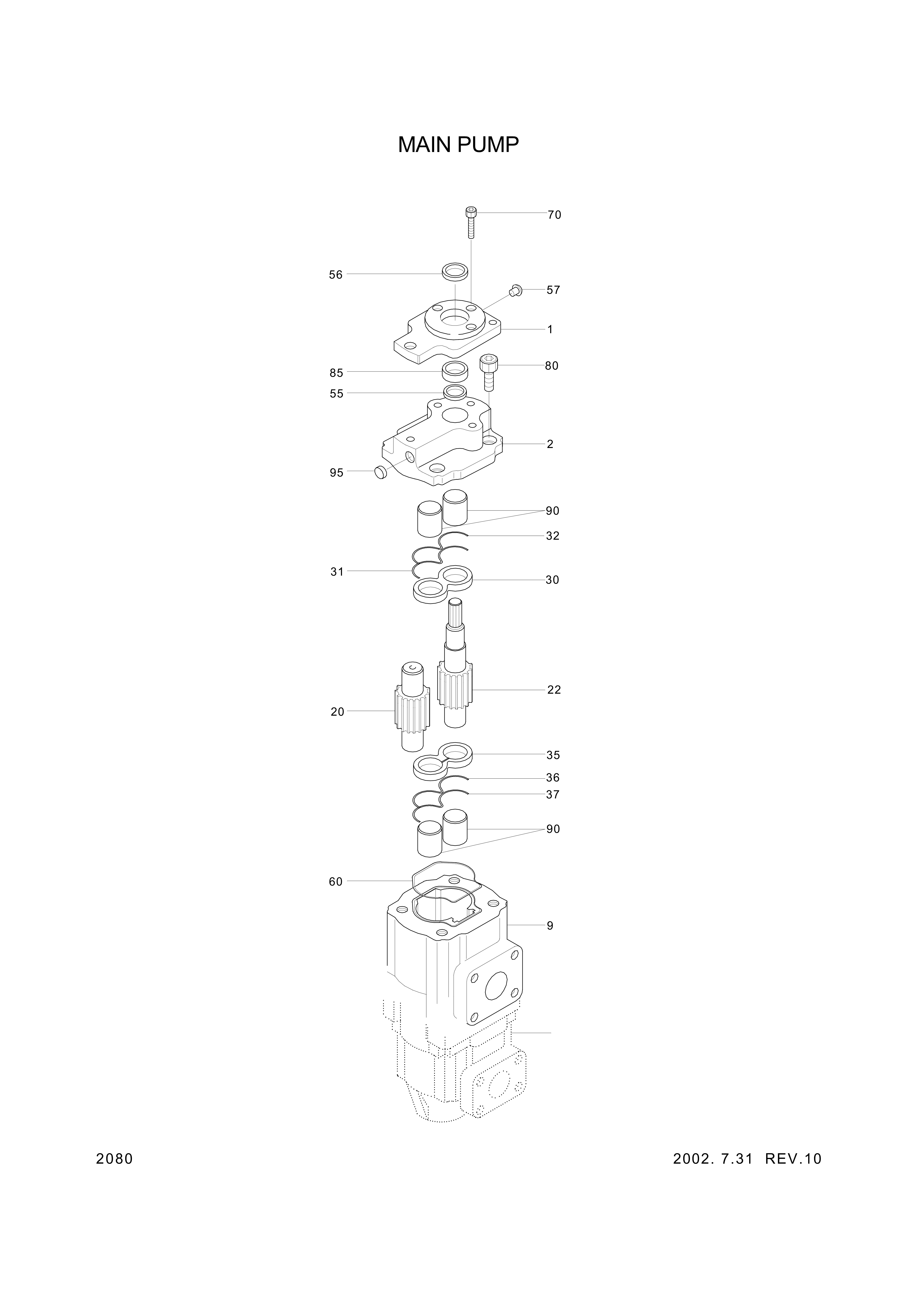 drawing for Hyundai Construction Equipment P9443000091 - SEAL