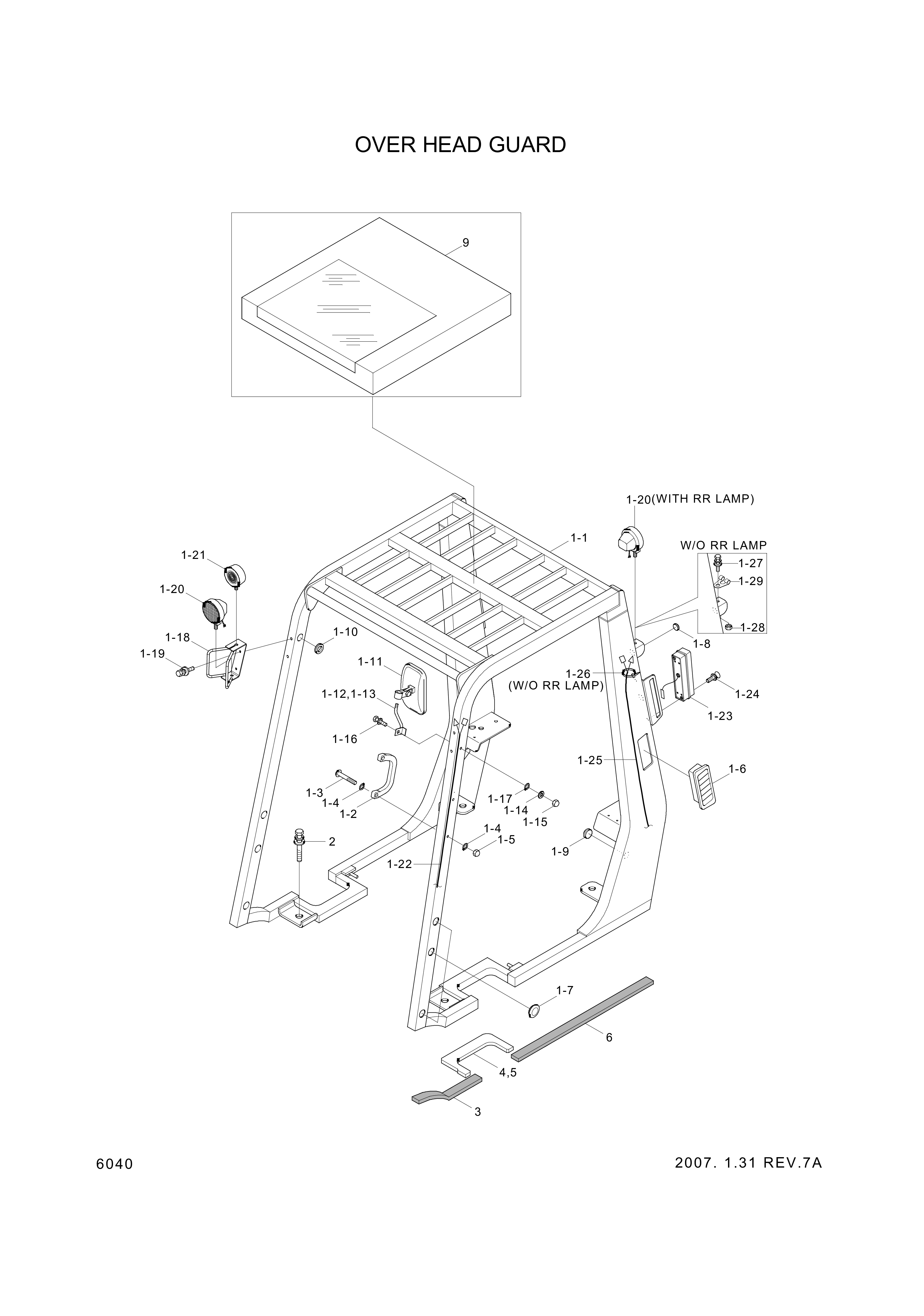 Technical drawing of Hyundai Construction Equipment S295-06000V NUT-CAP with dimensions and layout (figure 4)