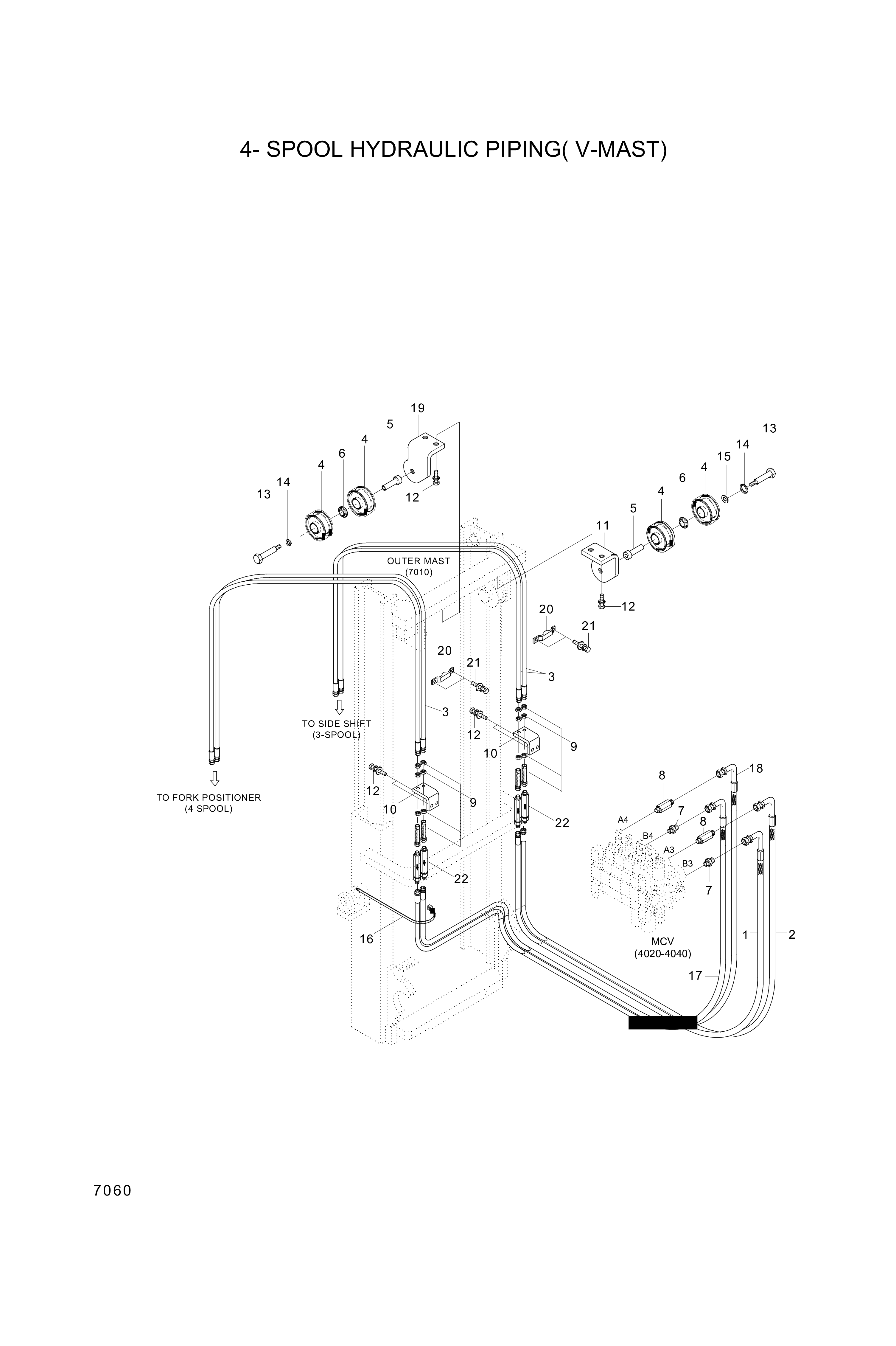 drawing for Hyundai Construction Equipment 35FF-80050 - ADAPTER