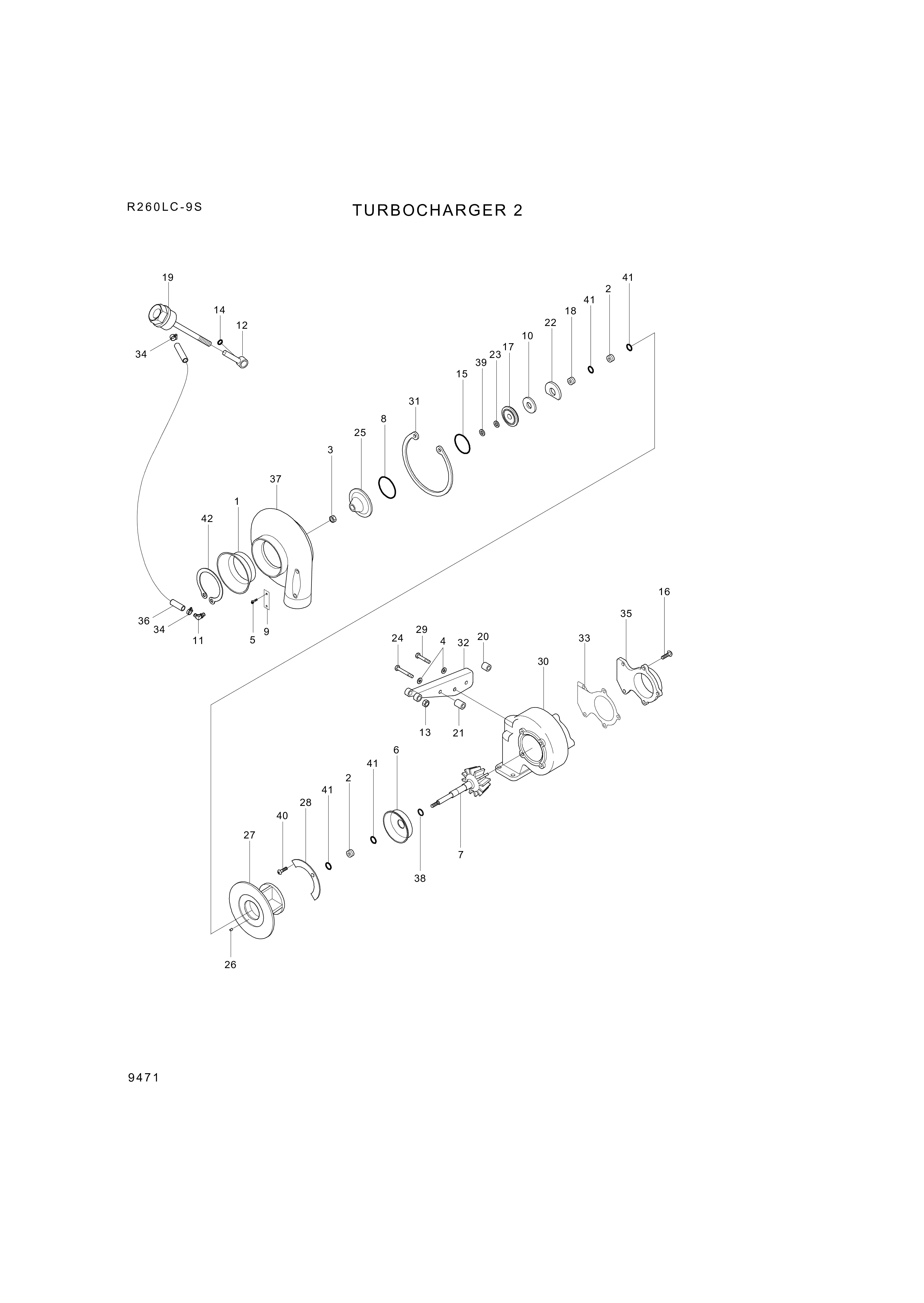 drawing for Hyundai Construction Equipment 3534309 - PLATE-CLAMPING