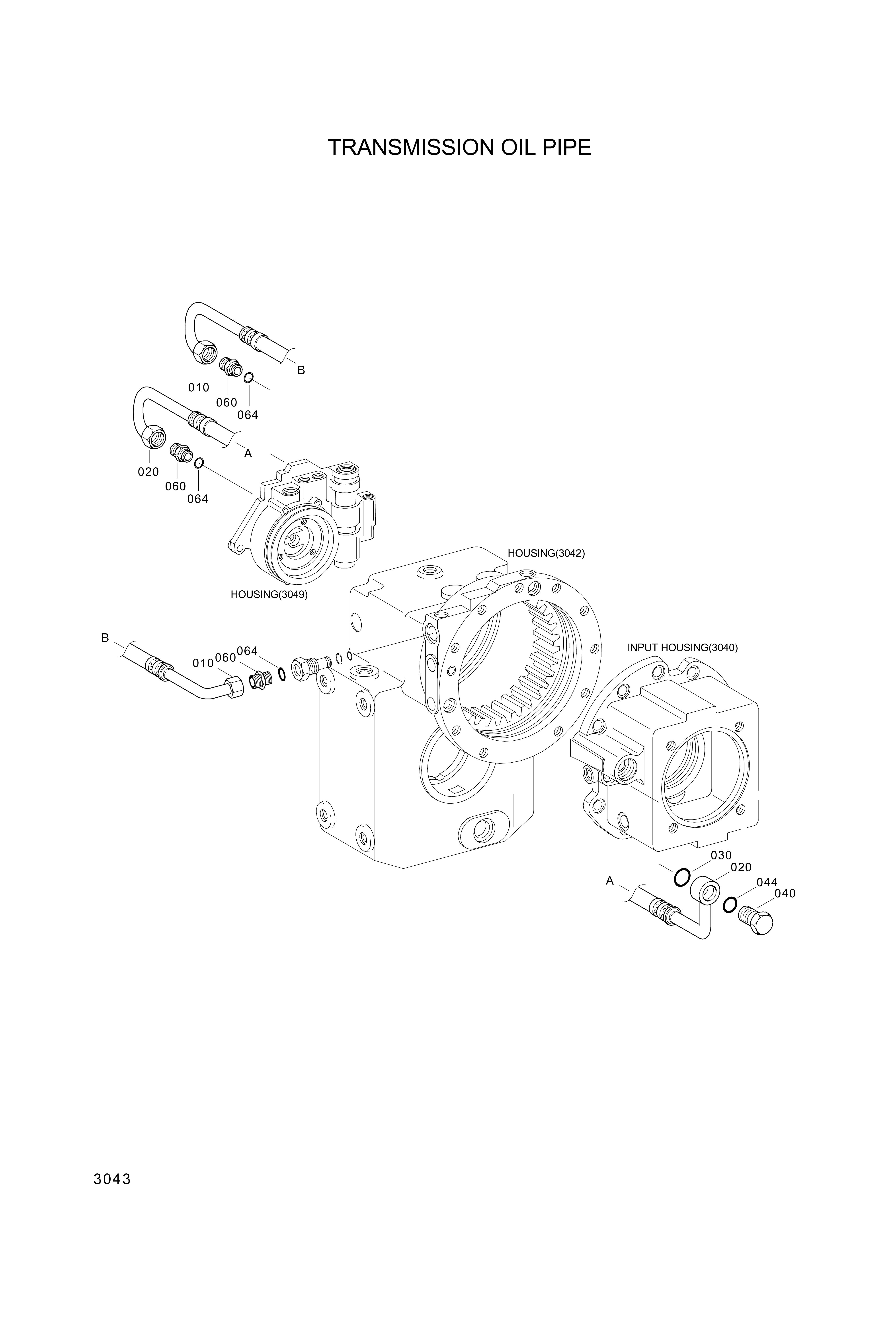 drawing for Hyundai Construction Equipment ZGAQ-00967 - PIPE-HOSE