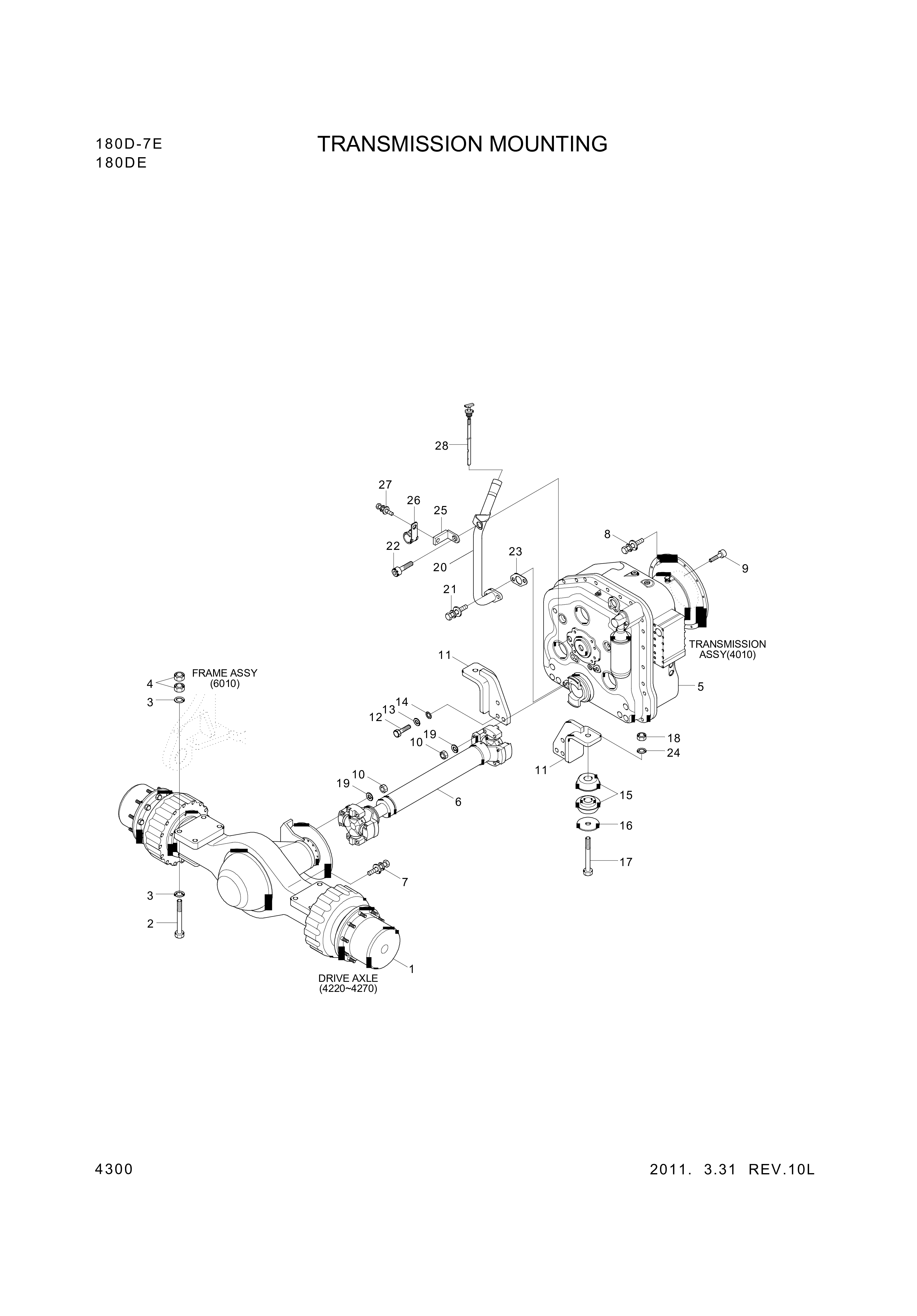drawing for Hyundai Construction Equipment ZGAQ-03838 - DIPSTICK ASSY