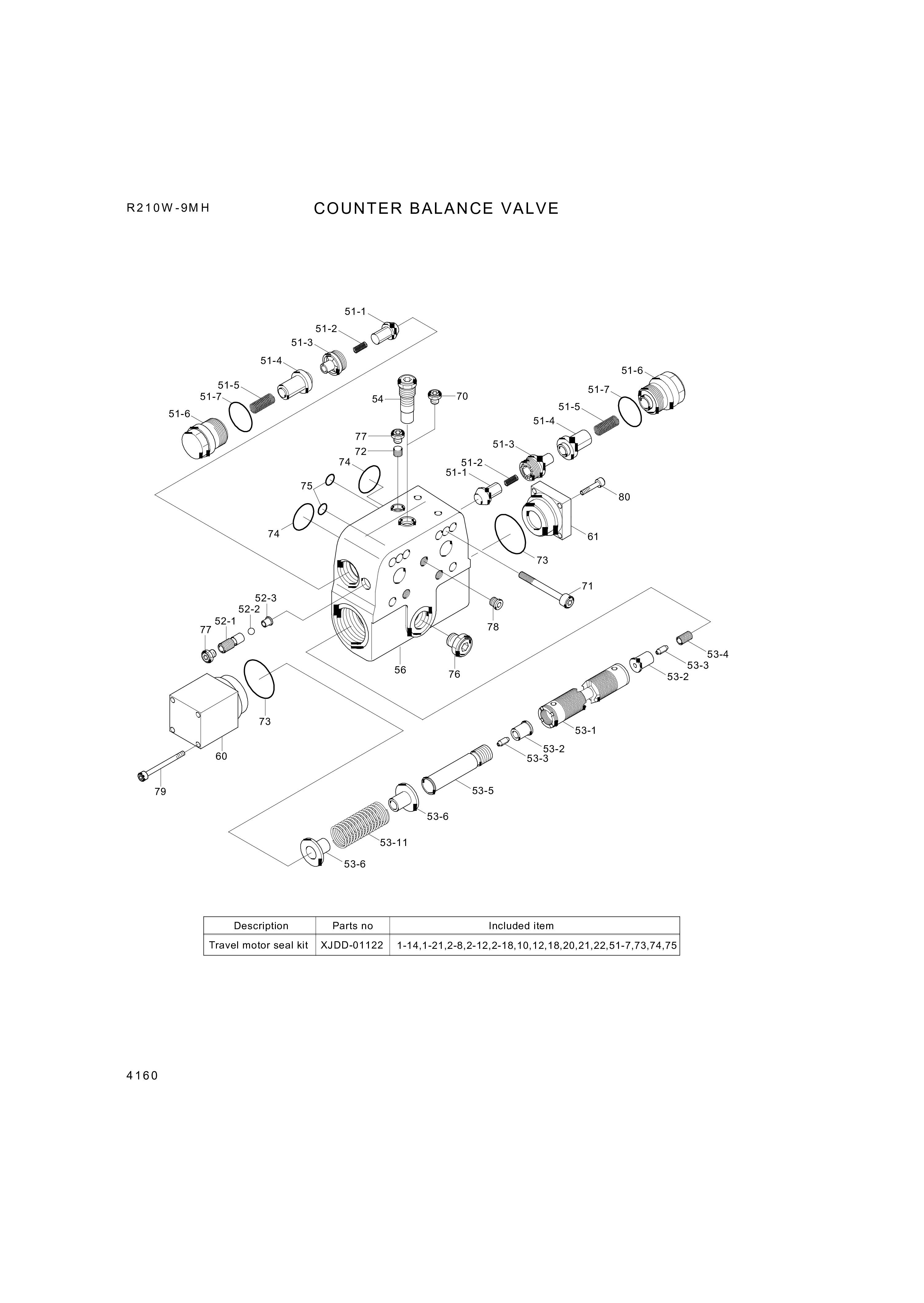 drawing for Hyundai Construction Equipment 02064242 - VALVE