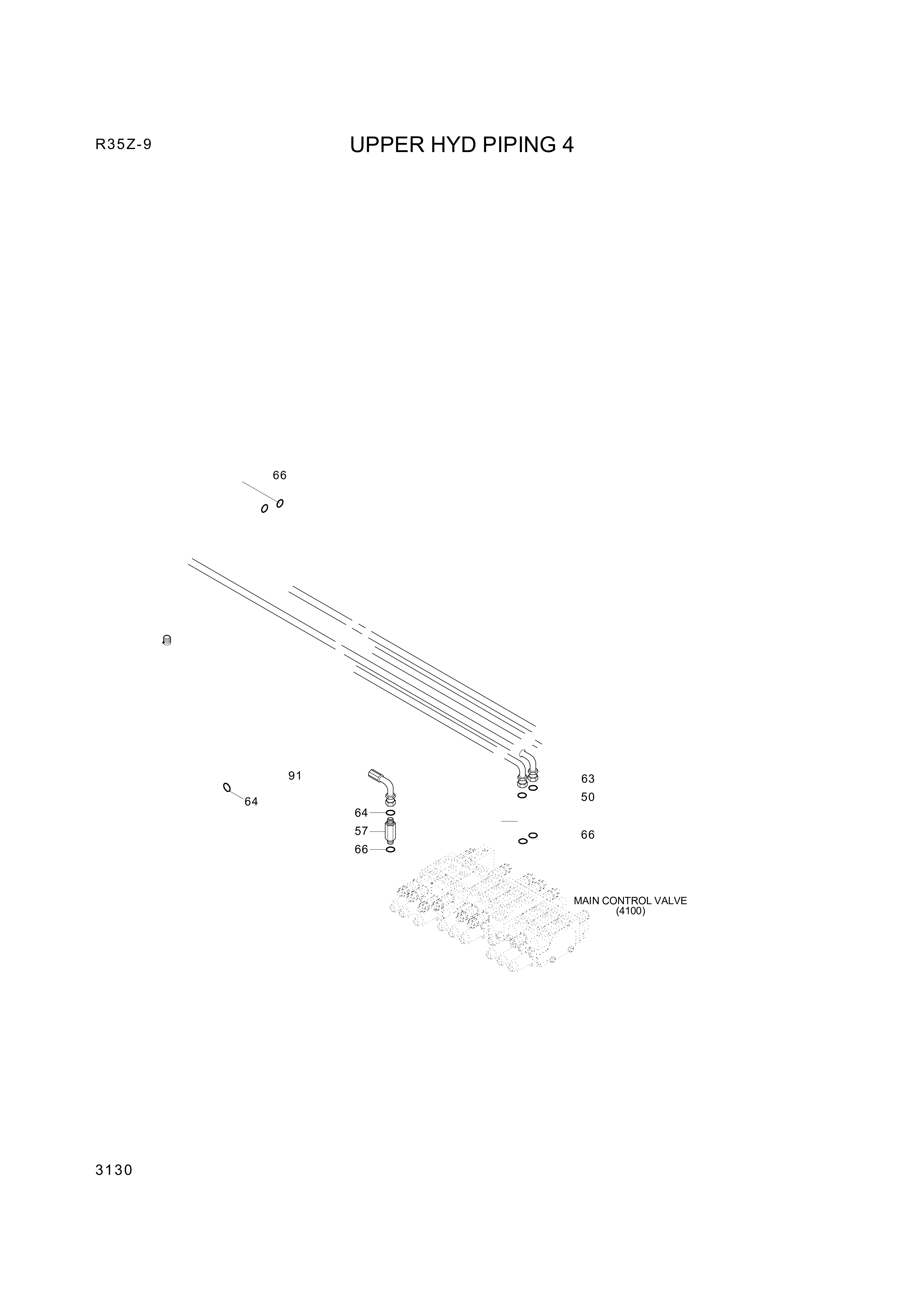 drawing for Hyundai Construction Equipment P930-065013 - HOSE ASSY-ORFS&THD