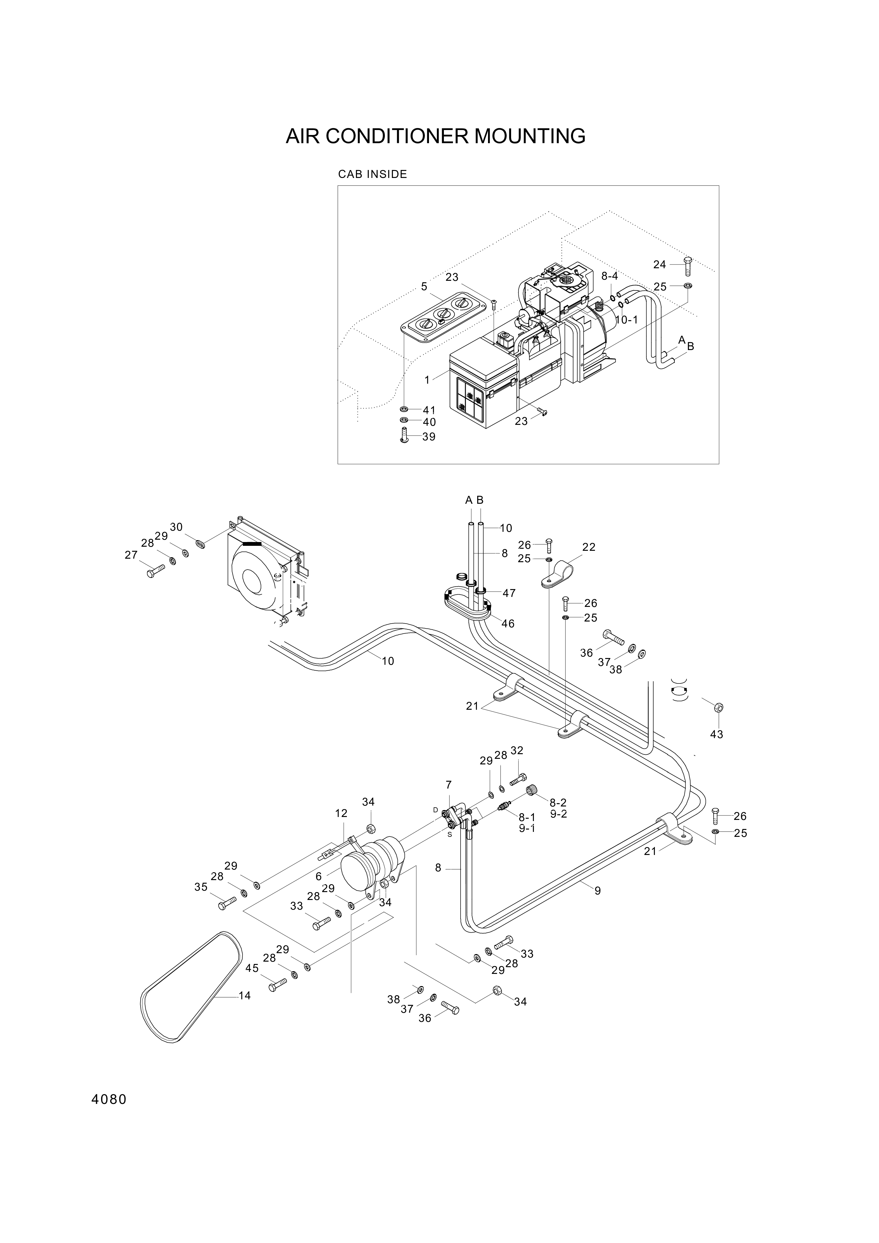 drawing for Hyundai Construction Equipment A200060801-0 - CONDENSER ASSY