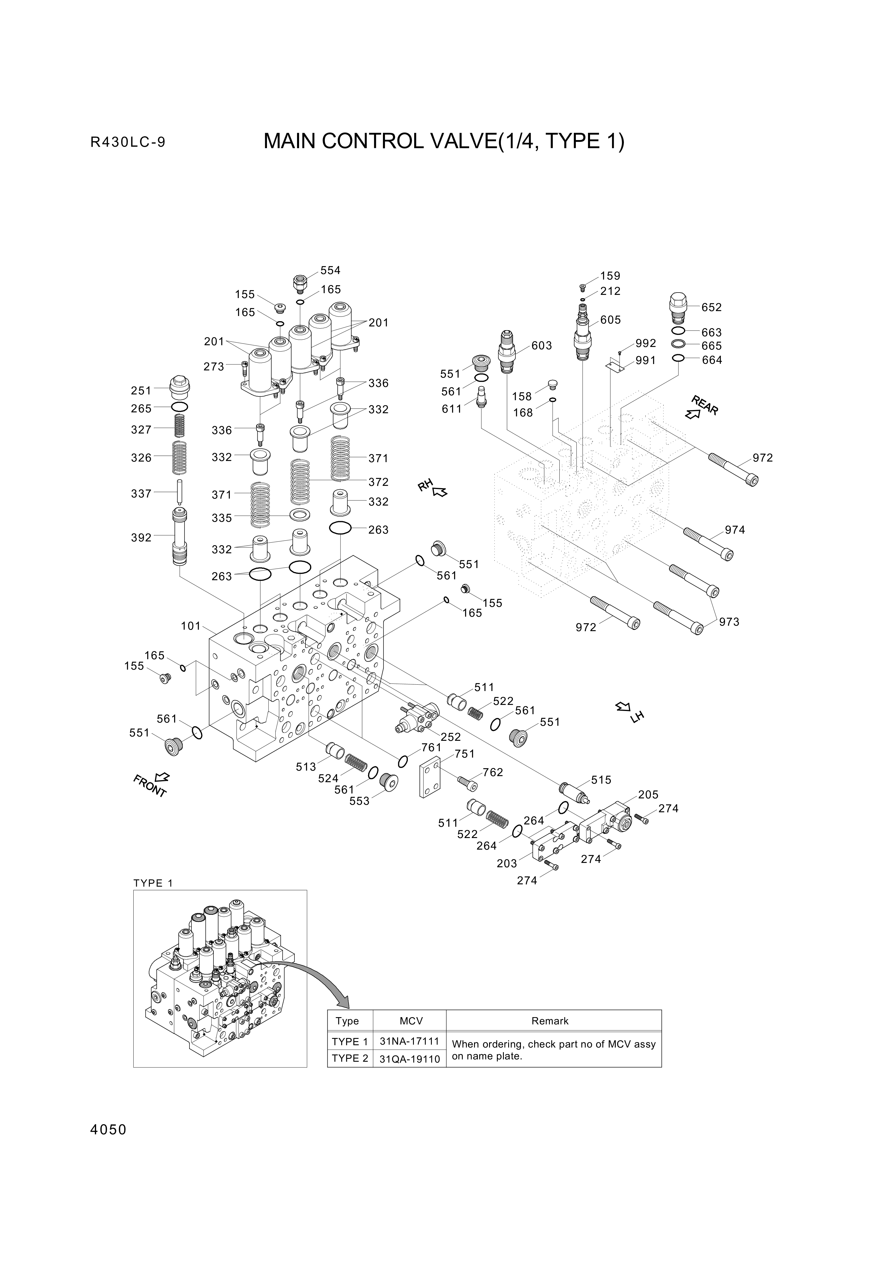 drawing for Hyundai Construction Equipment XJBN-01355 - LOCK-VALVE